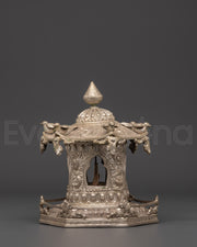 Silver Plated Prayer Wheel