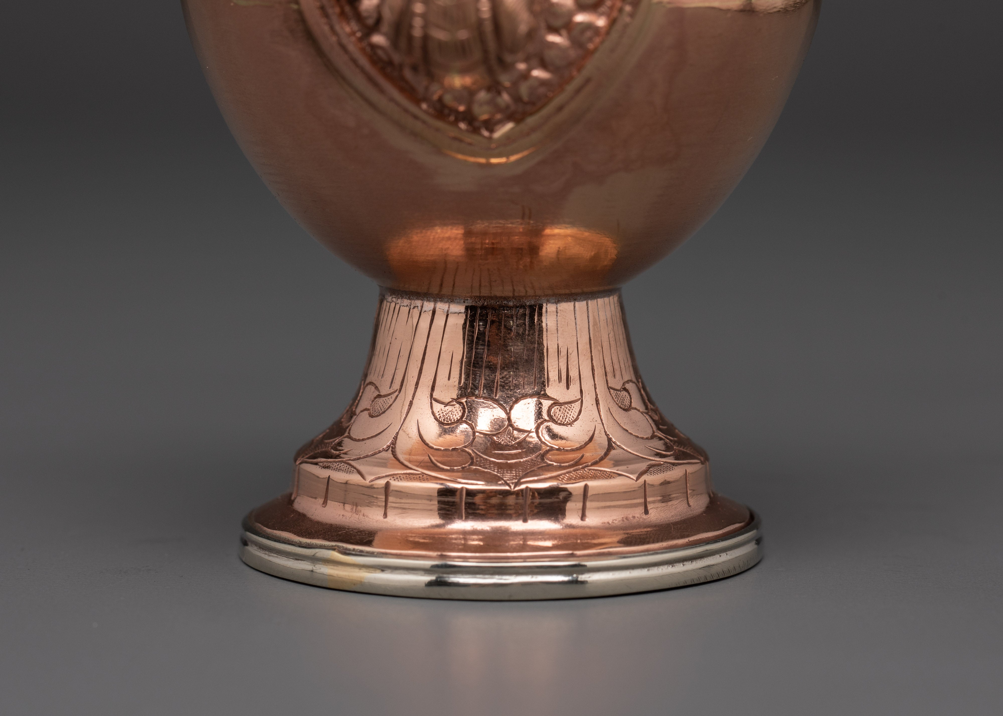 Handmade Altar Ritual Bhumba | Traditional Copper Buddhist Offering Vase