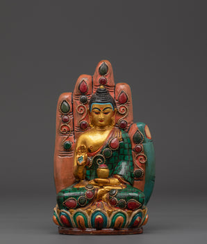 Handcrafted Amoghasiddhi Buddha Figurine