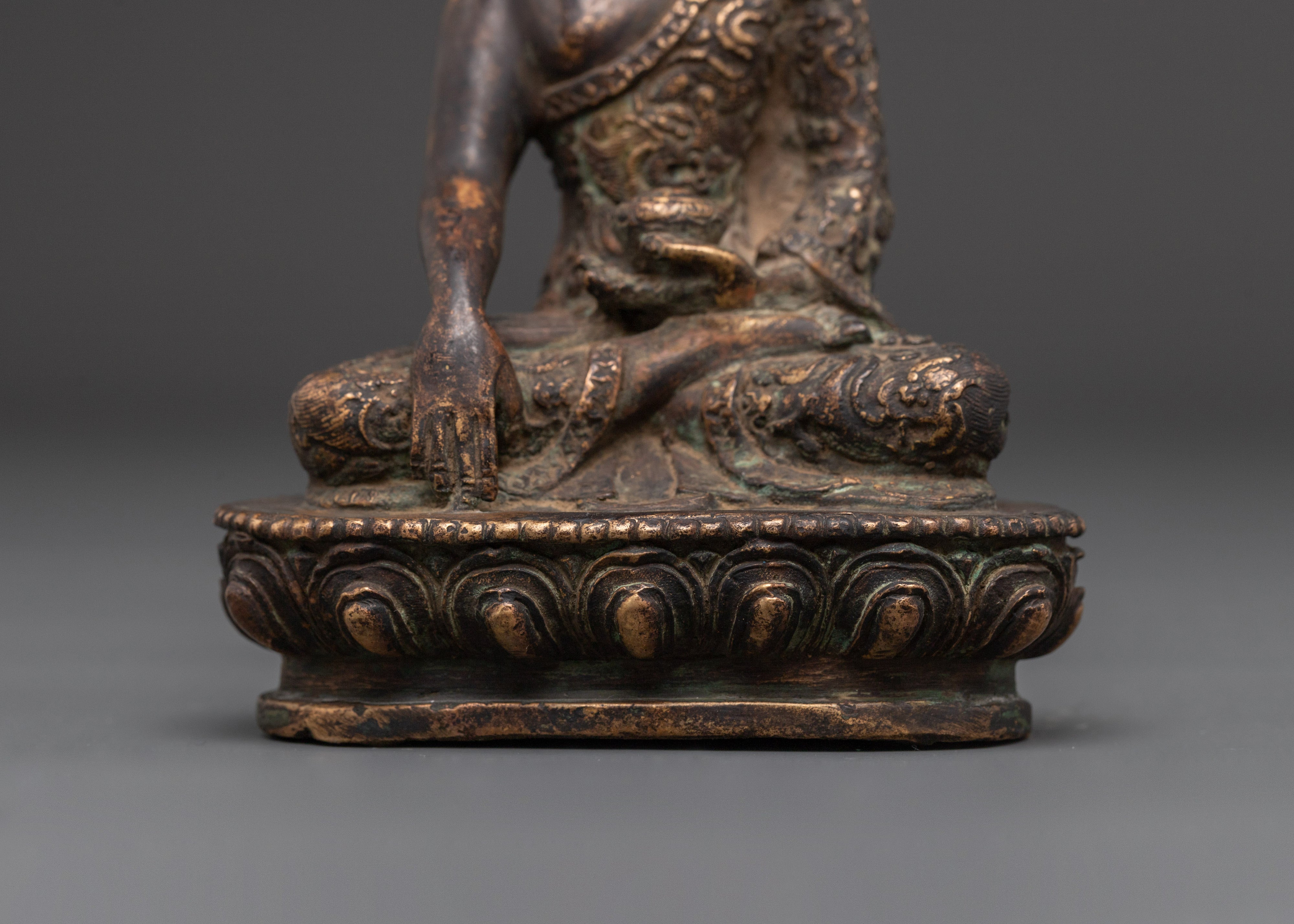 Handcrafted Copper Shakyamuni Buddha Statue | Buddha Figure For Positive Energy