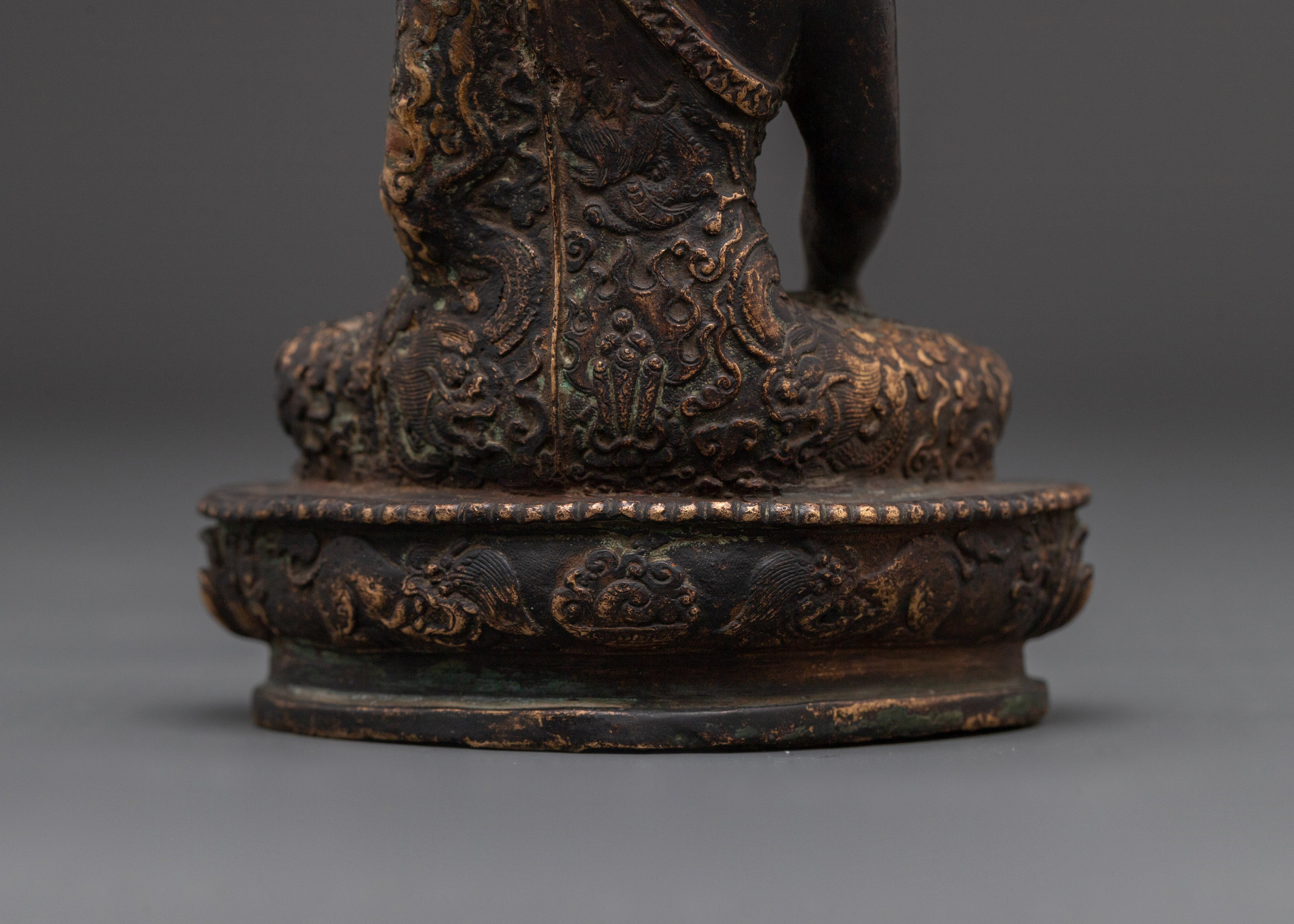 Handcrafted Copper Shakyamuni Buddha Statue | Buddha Figure For Positive Energy