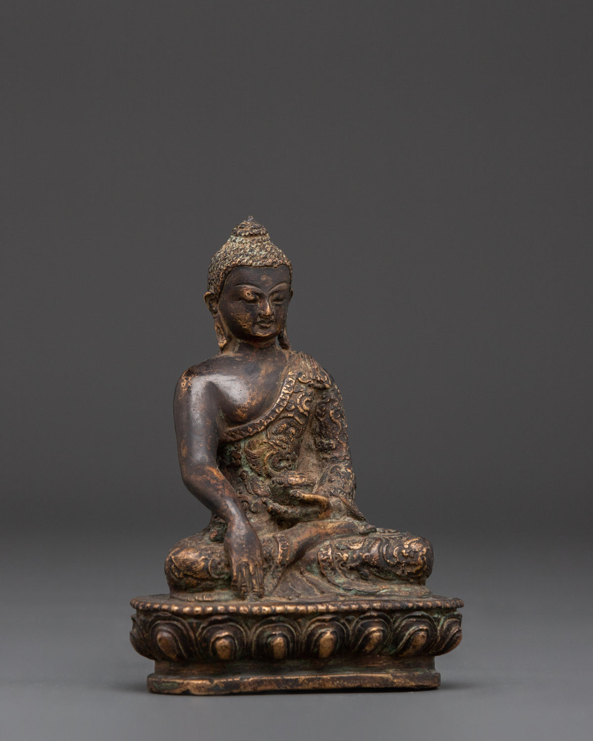 Handcrafted Copper Shakyamuni Buddha Statue | Buddha Figure For Positive Energy