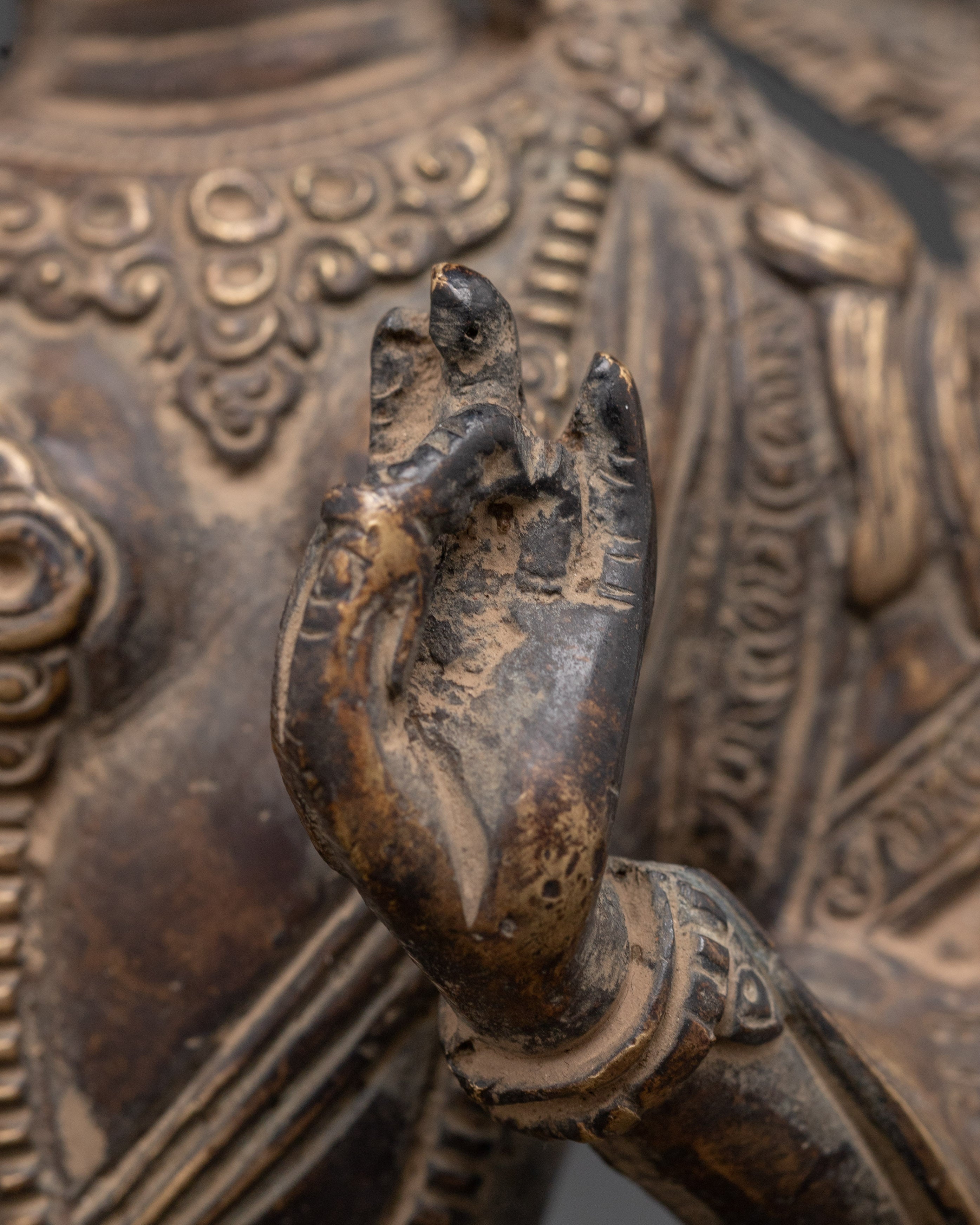 Buddhist Handmade Red Tara Statue | Divine Guardian