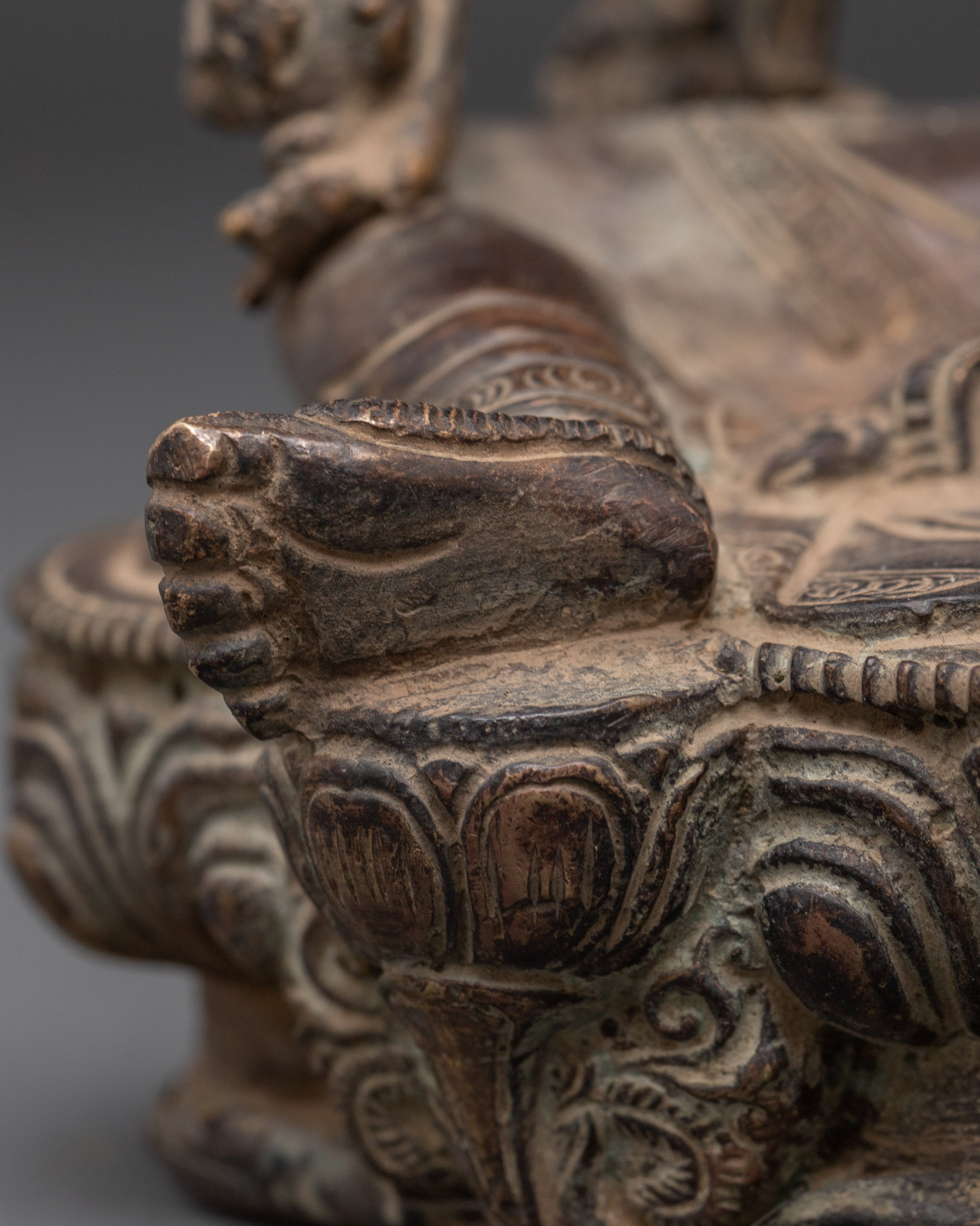 Buddhist Handmade Red Tara Statue | Divine Guardian