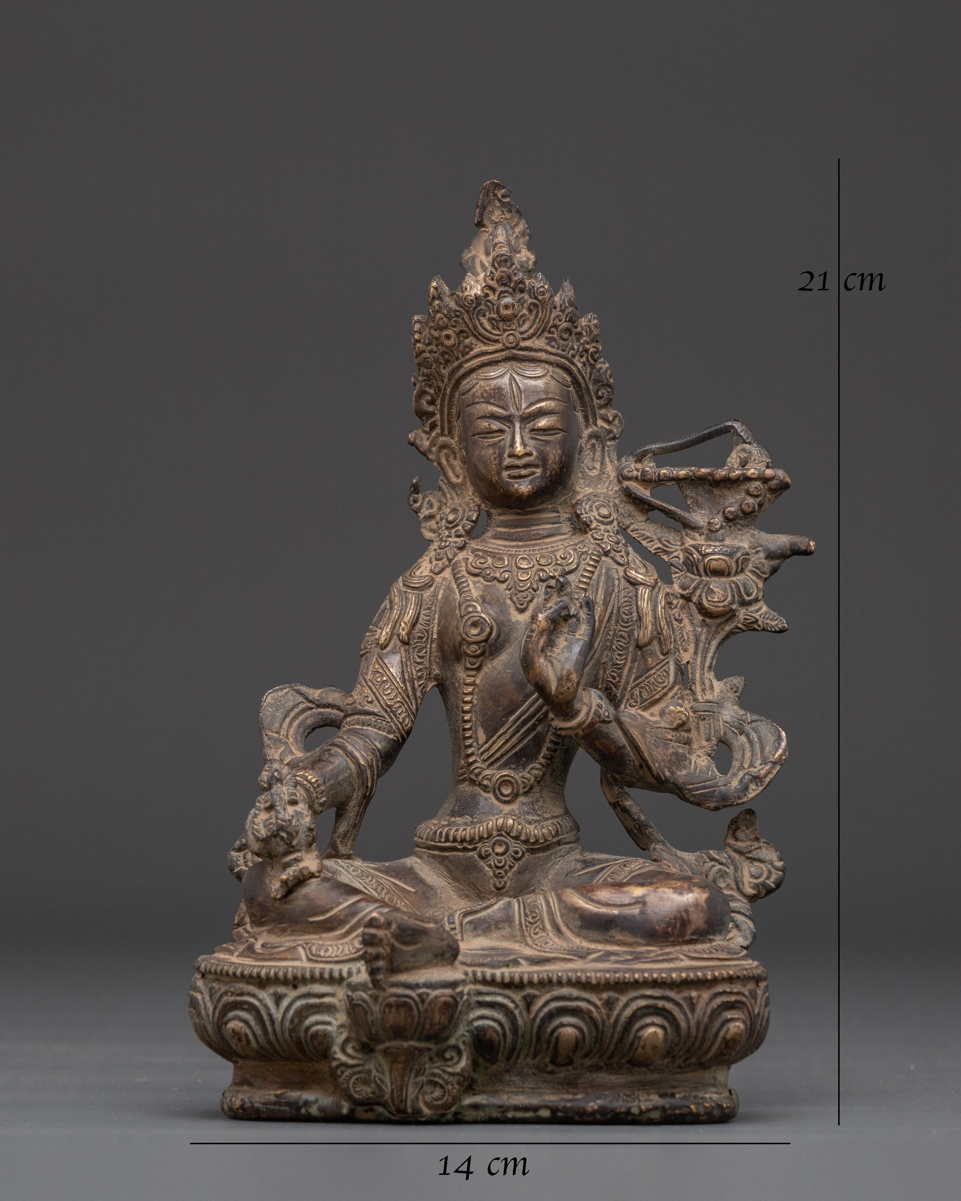 Buddhist Handmade Red Tara Statue | Divine Guardian
