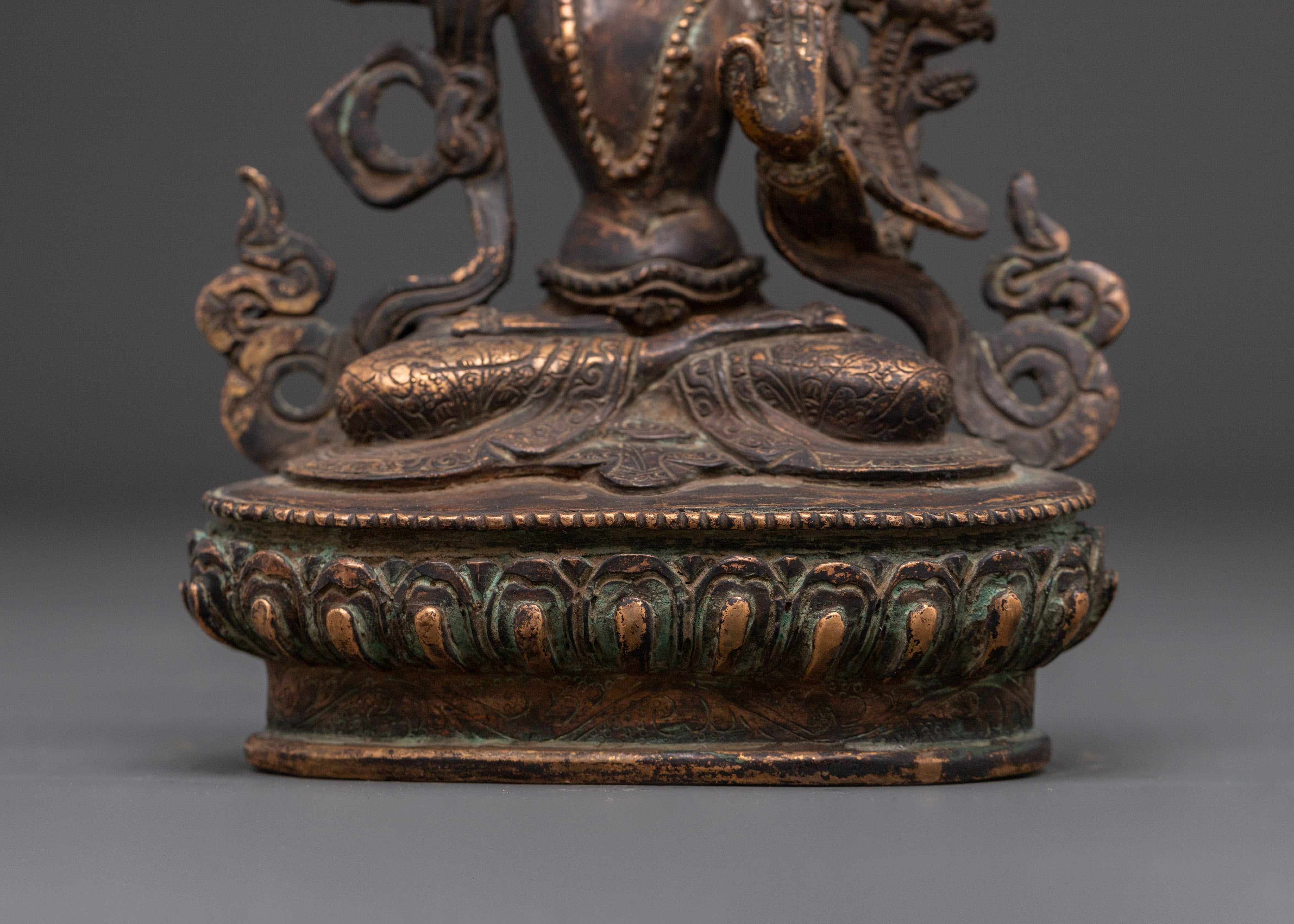 Handcrafted Manjushri Statue | Buddhist God of Wisdom