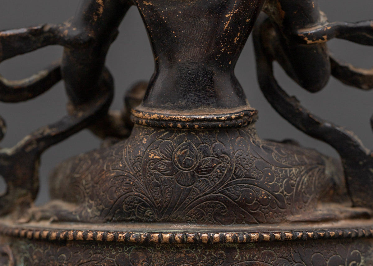 Tibetan Vajrasattva Statue | Meditation Sculpture