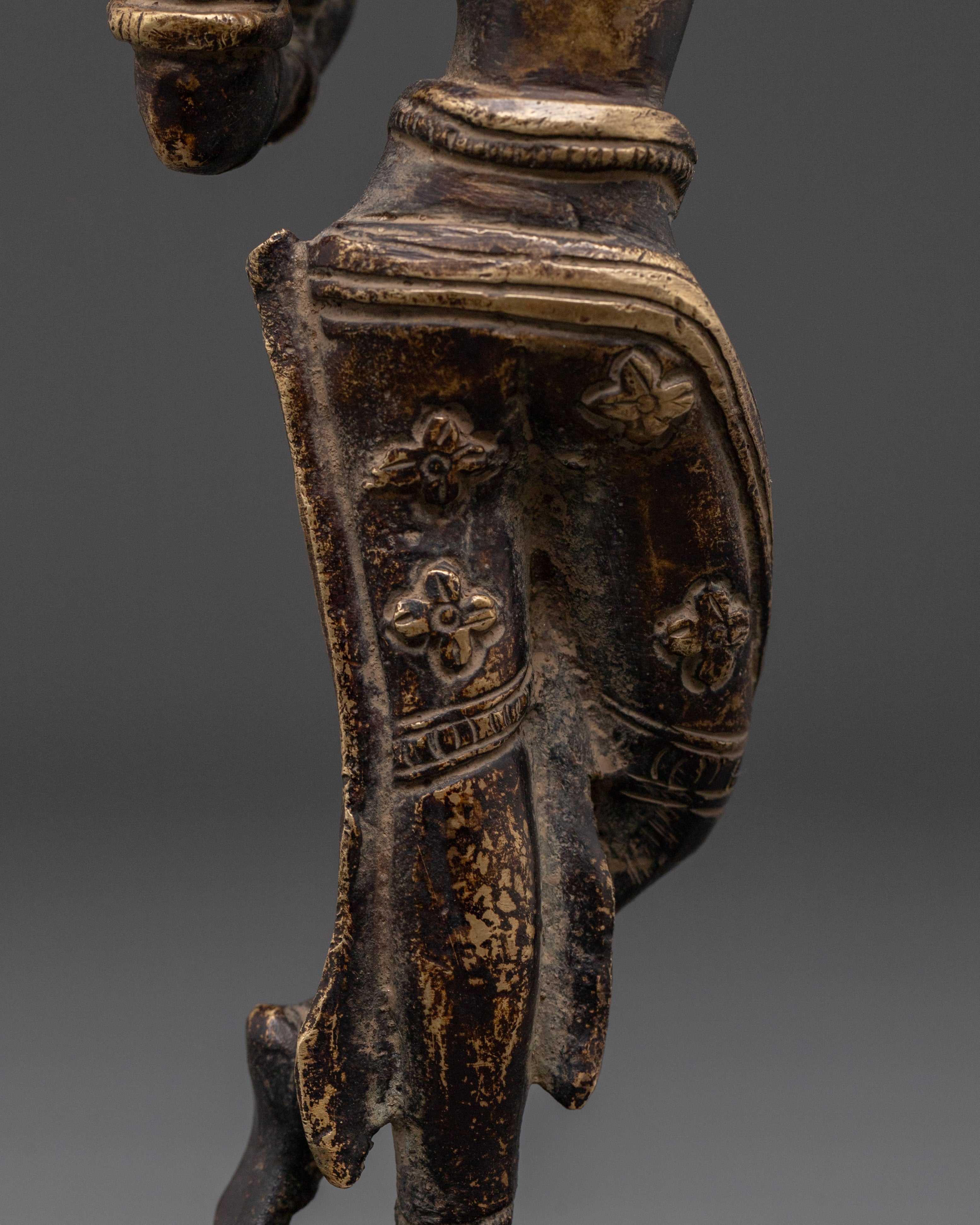Handcrafted Mayadevi Statue | Copper Buddhist Sculpture with Antique Finish