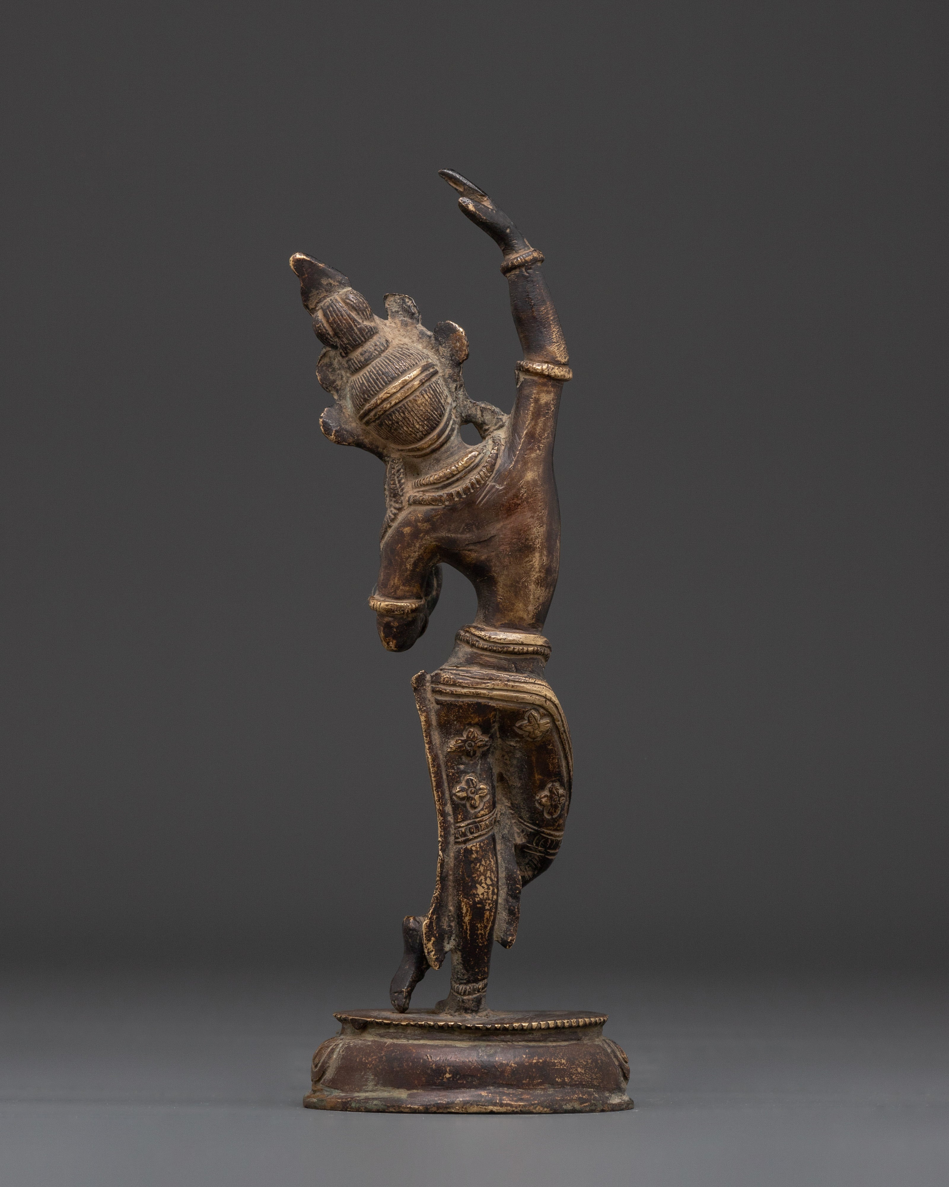Handcrafted Mayadevi Statue | Copper Buddhist Sculpture with Antique Finish