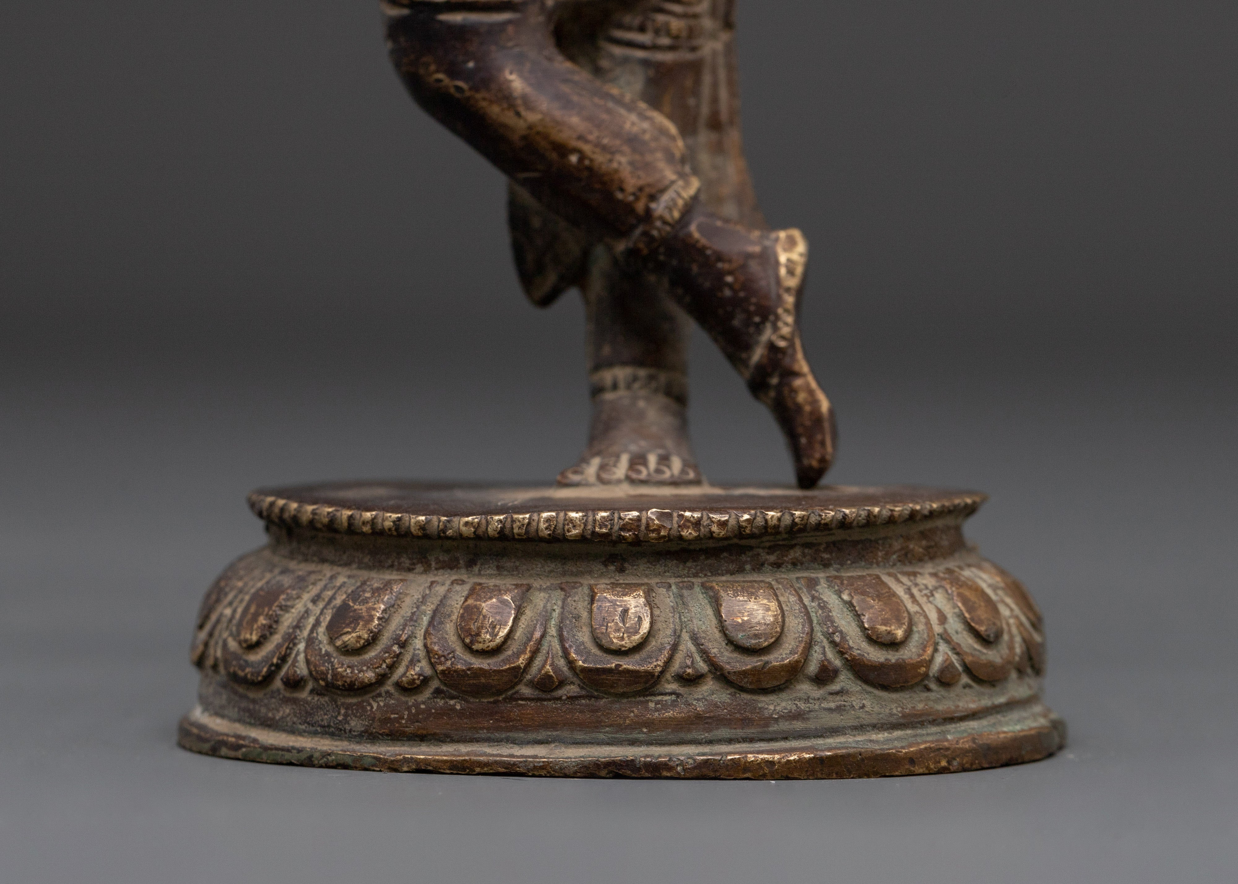 Handcrafted Mayadevi Statue | Copper Buddhist Sculpture with Antique Finish