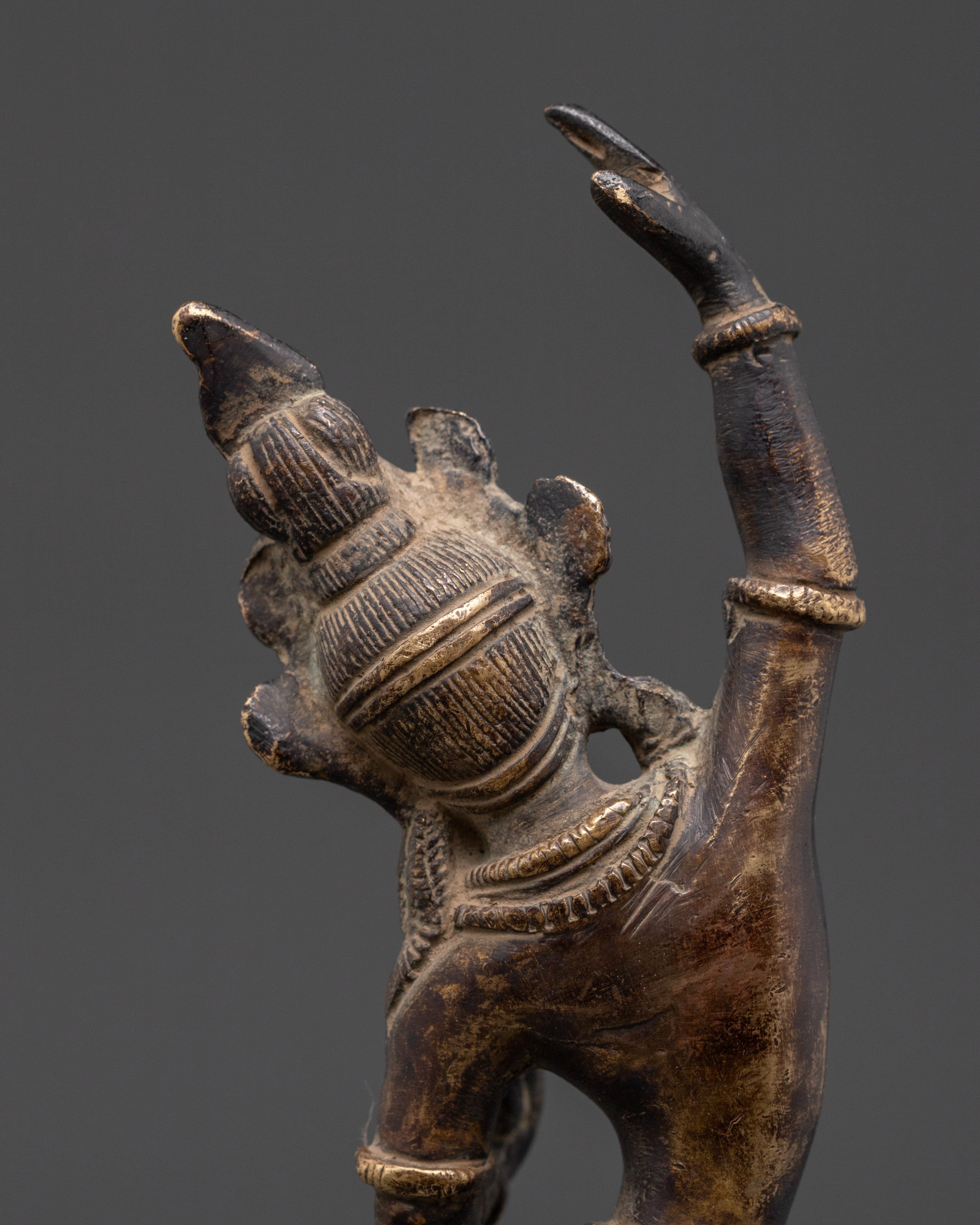 Handcrafted Mayadevi Statue | Copper Buddhist Sculpture with Antique Finish