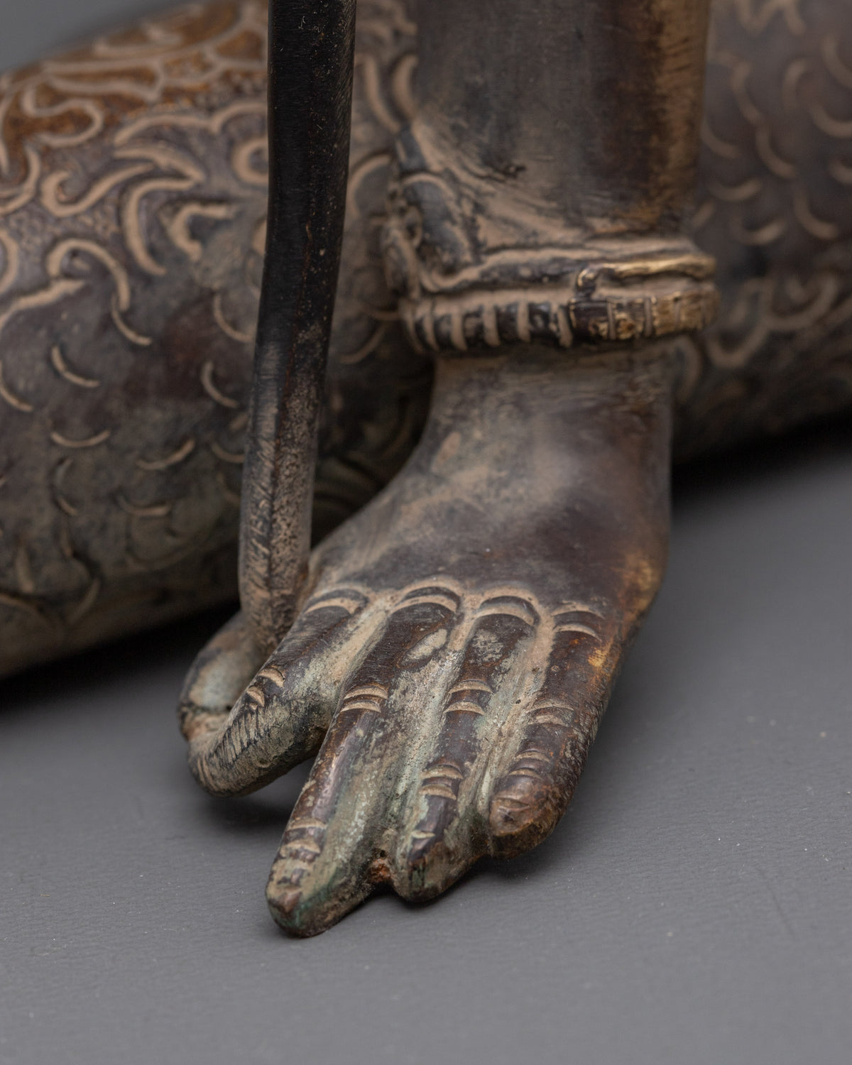 Handcrafted Lokeshwor Sculpture | Copper Avalokiteshvara Statue for Shrine or Altar