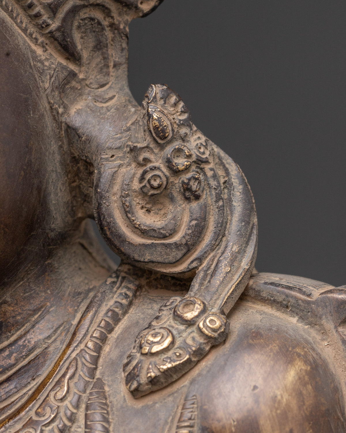 Handcrafted Lokeshwor Sculpture | Copper Avalokiteshvara Statue for Shrine or Altar