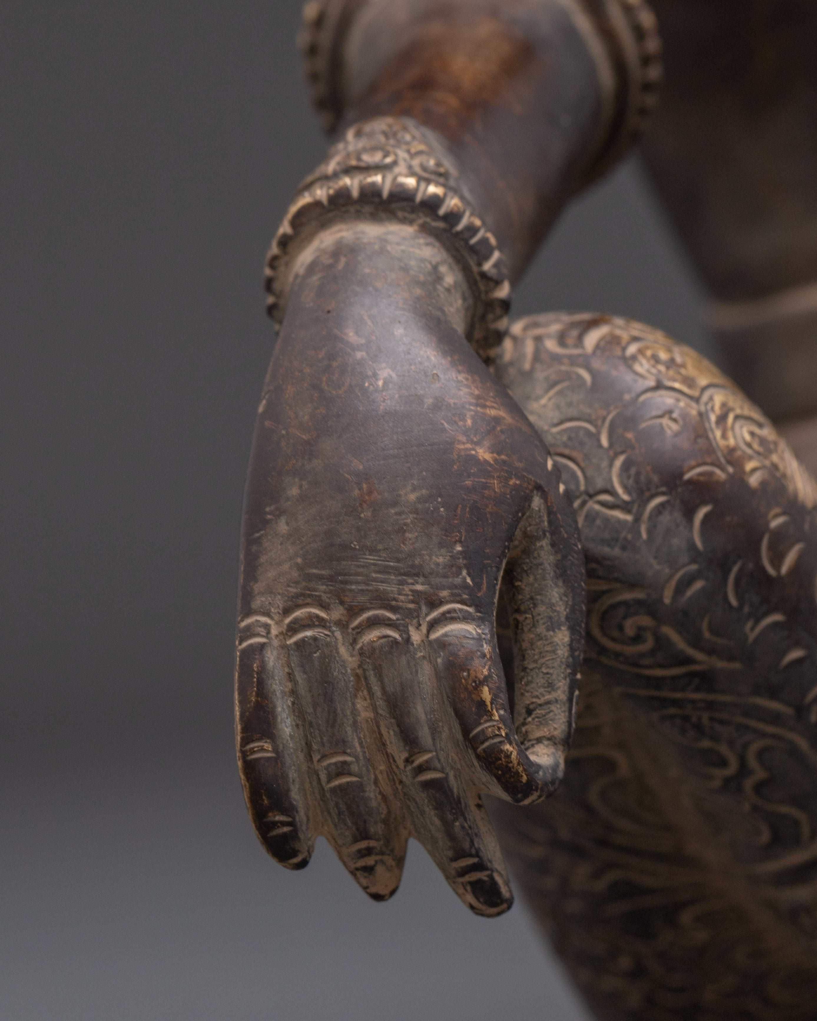 Handcrafted Lokeshwor Sculpture | Copper Avalokiteshvara Statue for Shrine or Altar
