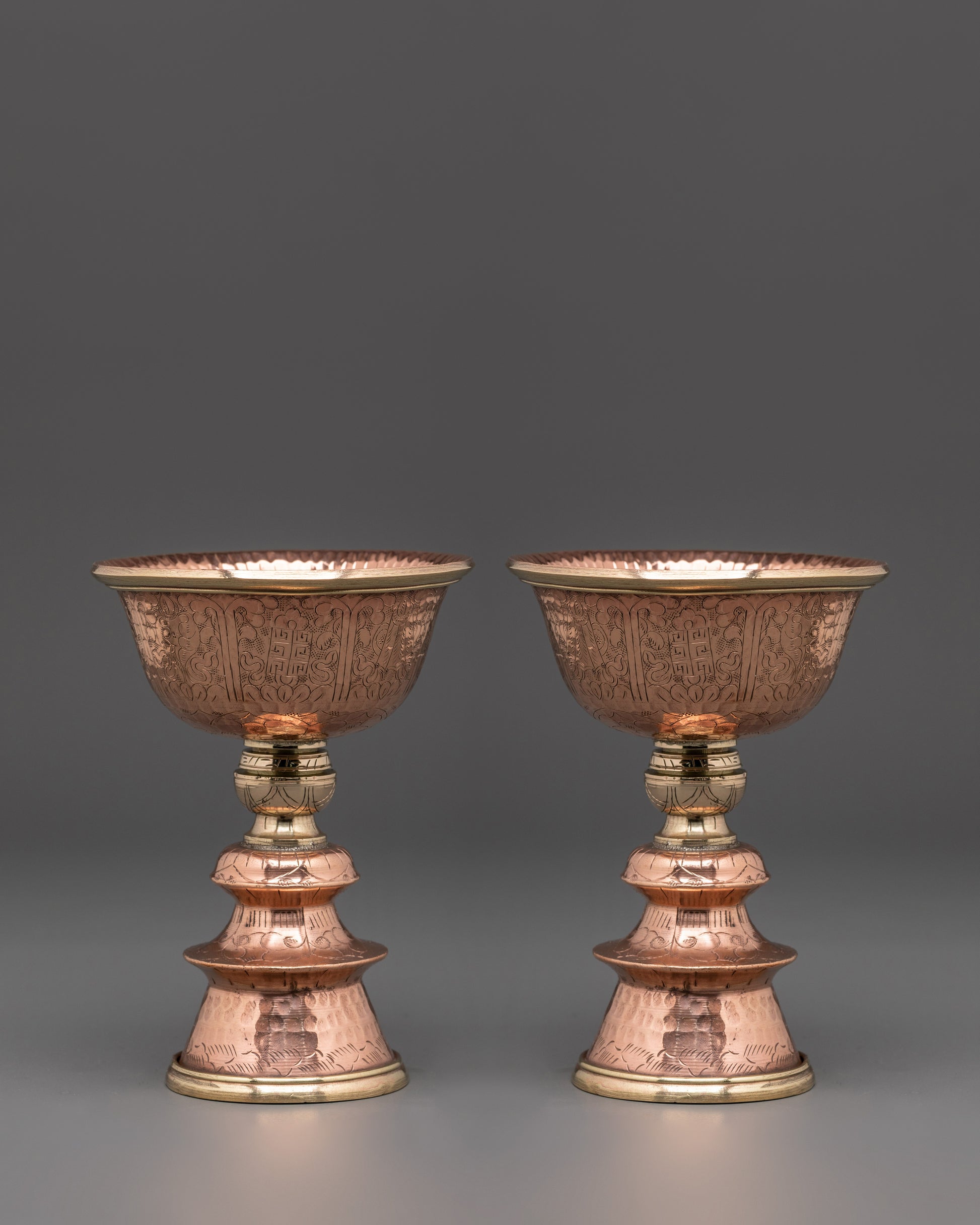 Handmade Sacred Butter Lamp Set