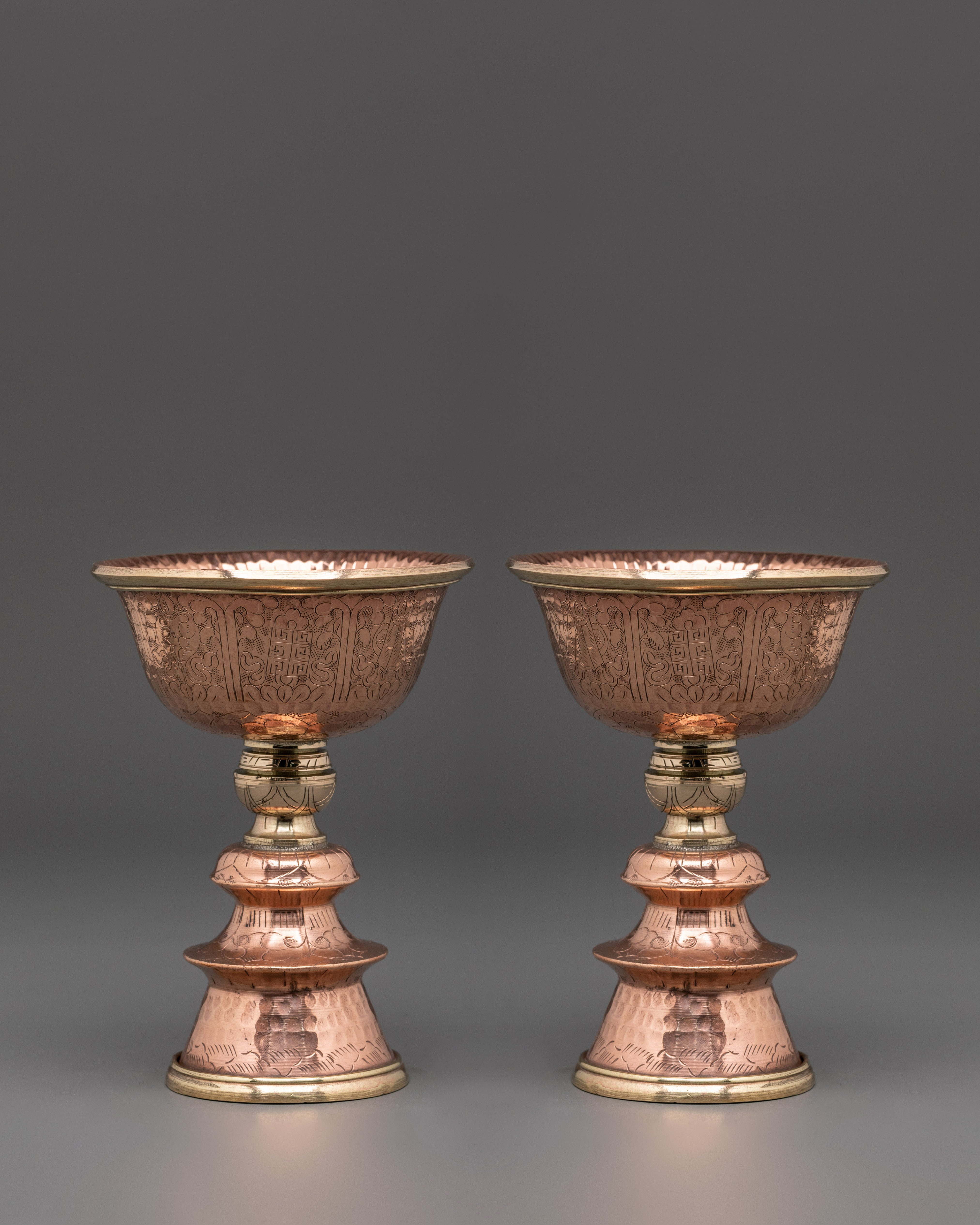 Handmade Sacred Butter Lamp Set