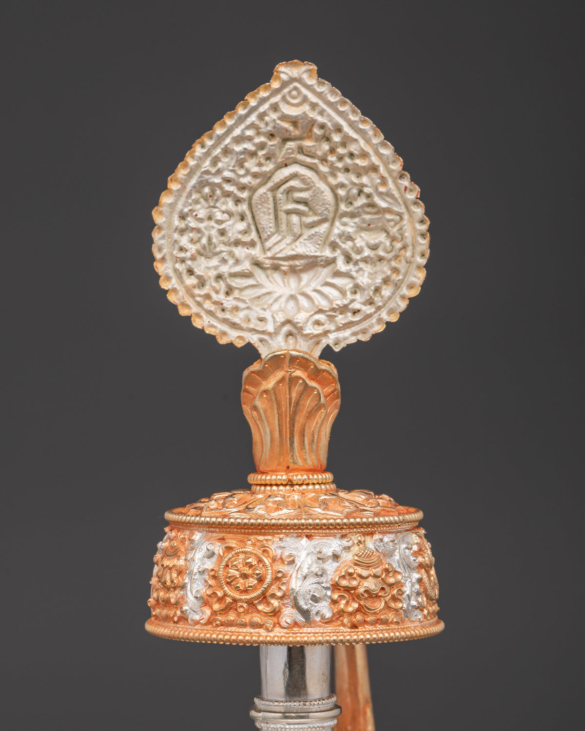 Decorative Bhumba Altar Set | Handcrafted Copper with Gold & Silver Plating