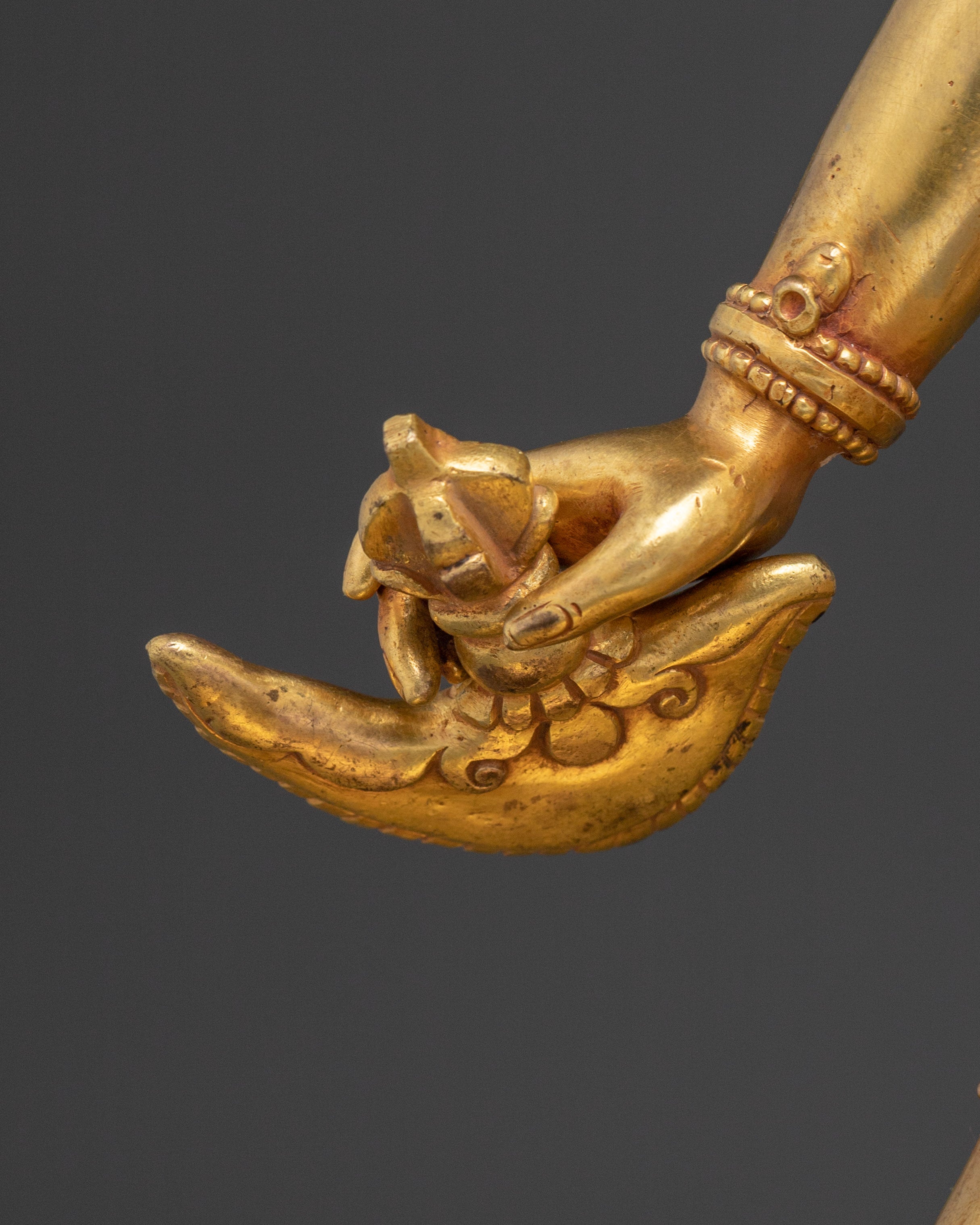 Handcrafted Vajrayogini Golden Statue | Queen of Dakini