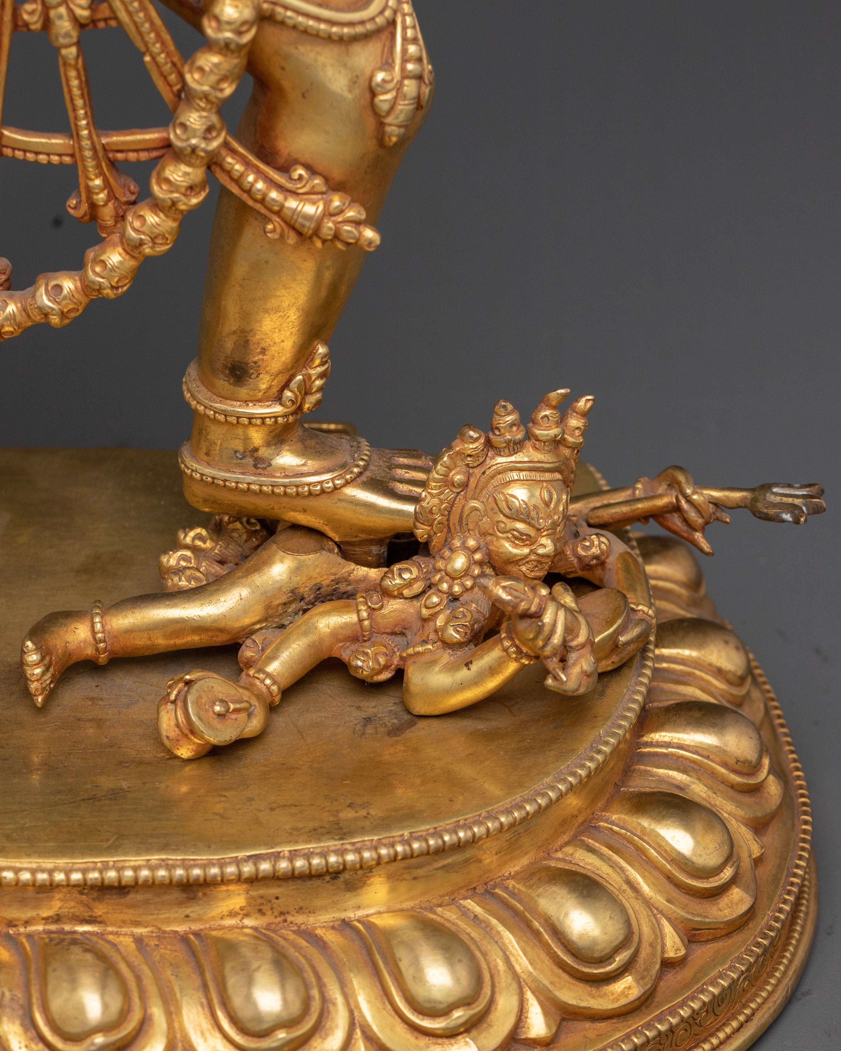 Handcrafted Vajrayogini Golden Statue | Queen of Dakini