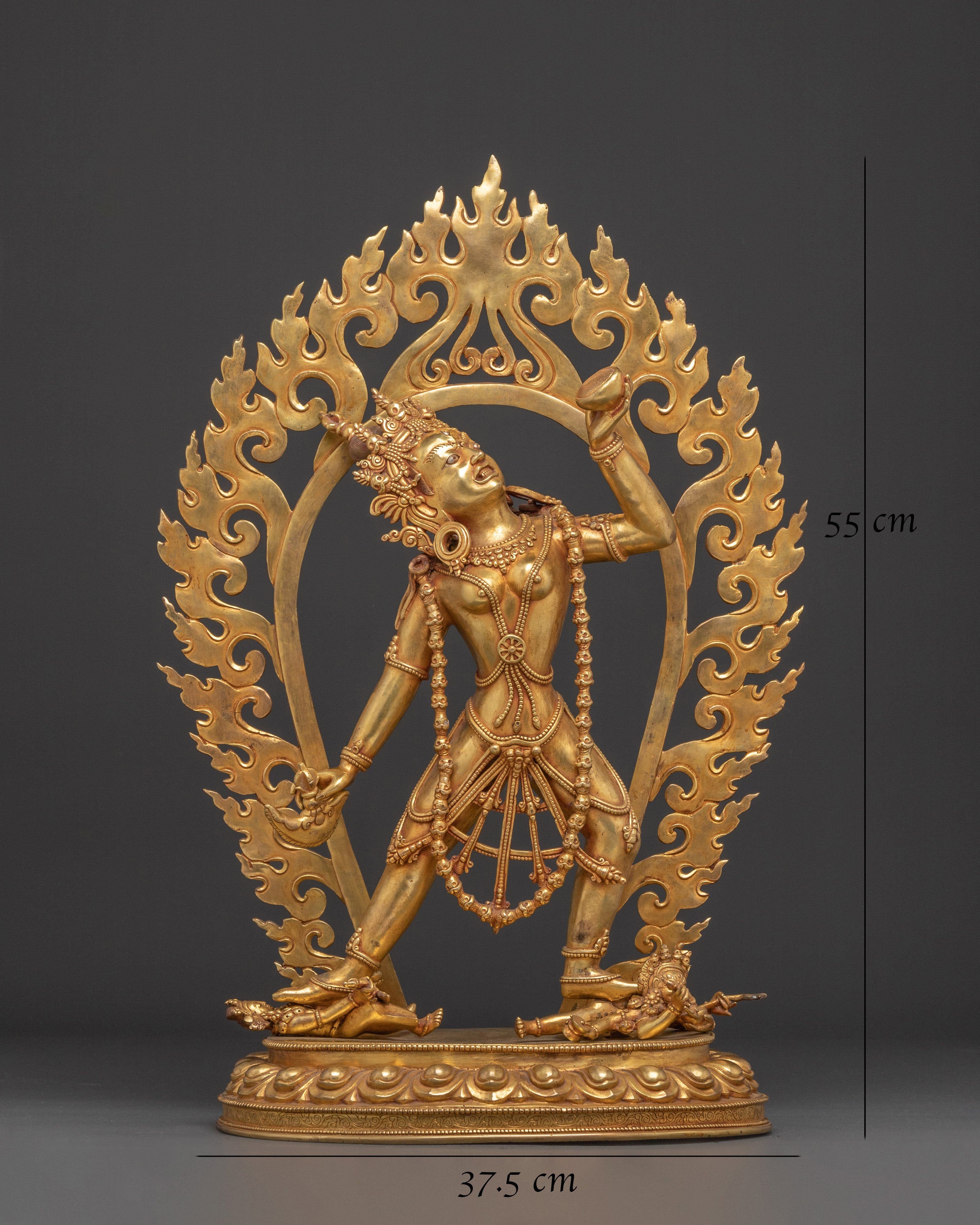 Handcrafted Vajrayogini Golden Statue | Queen of Dakini