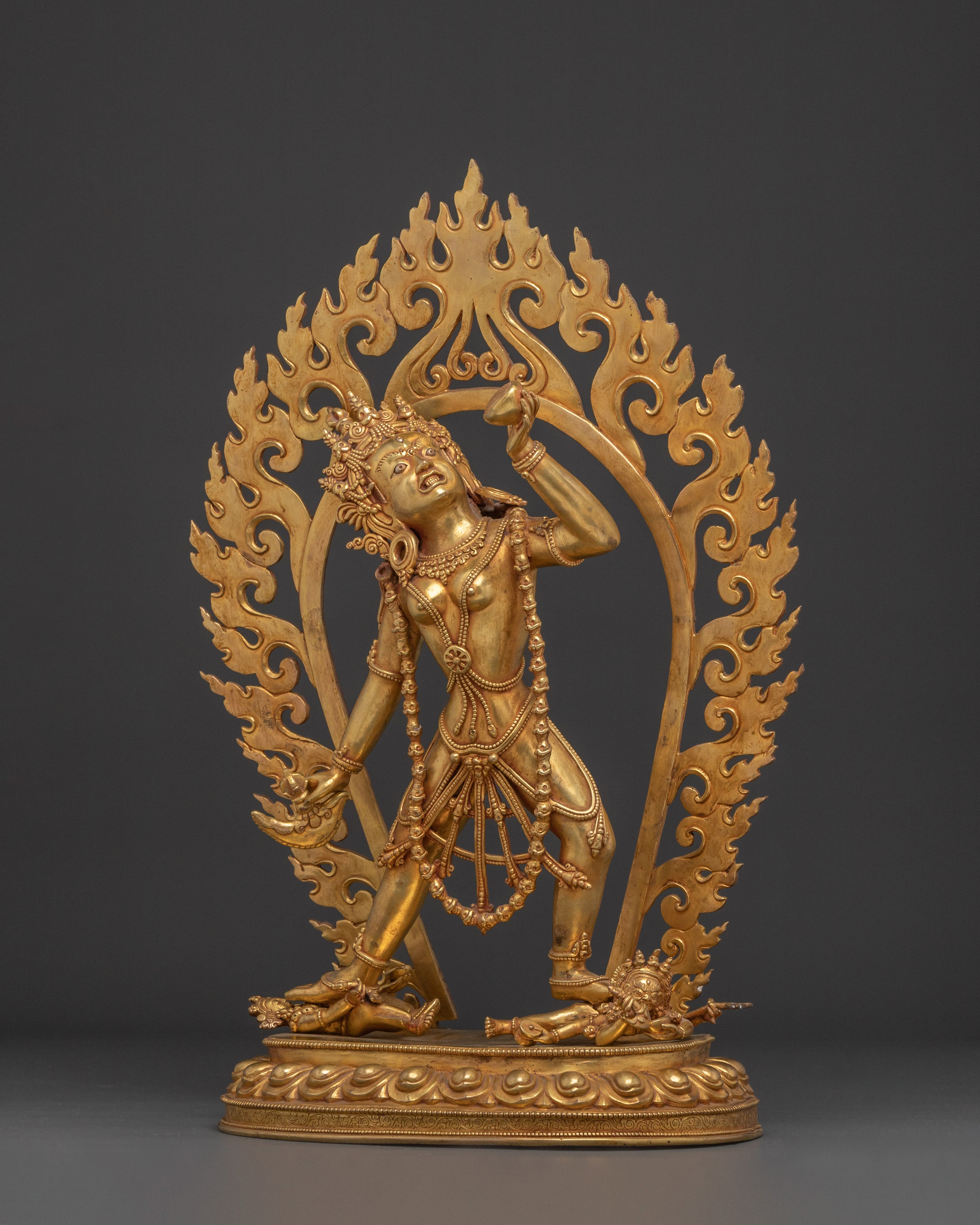 Handcrafted Vajrayogini Golden Statue | Queen of Dakini