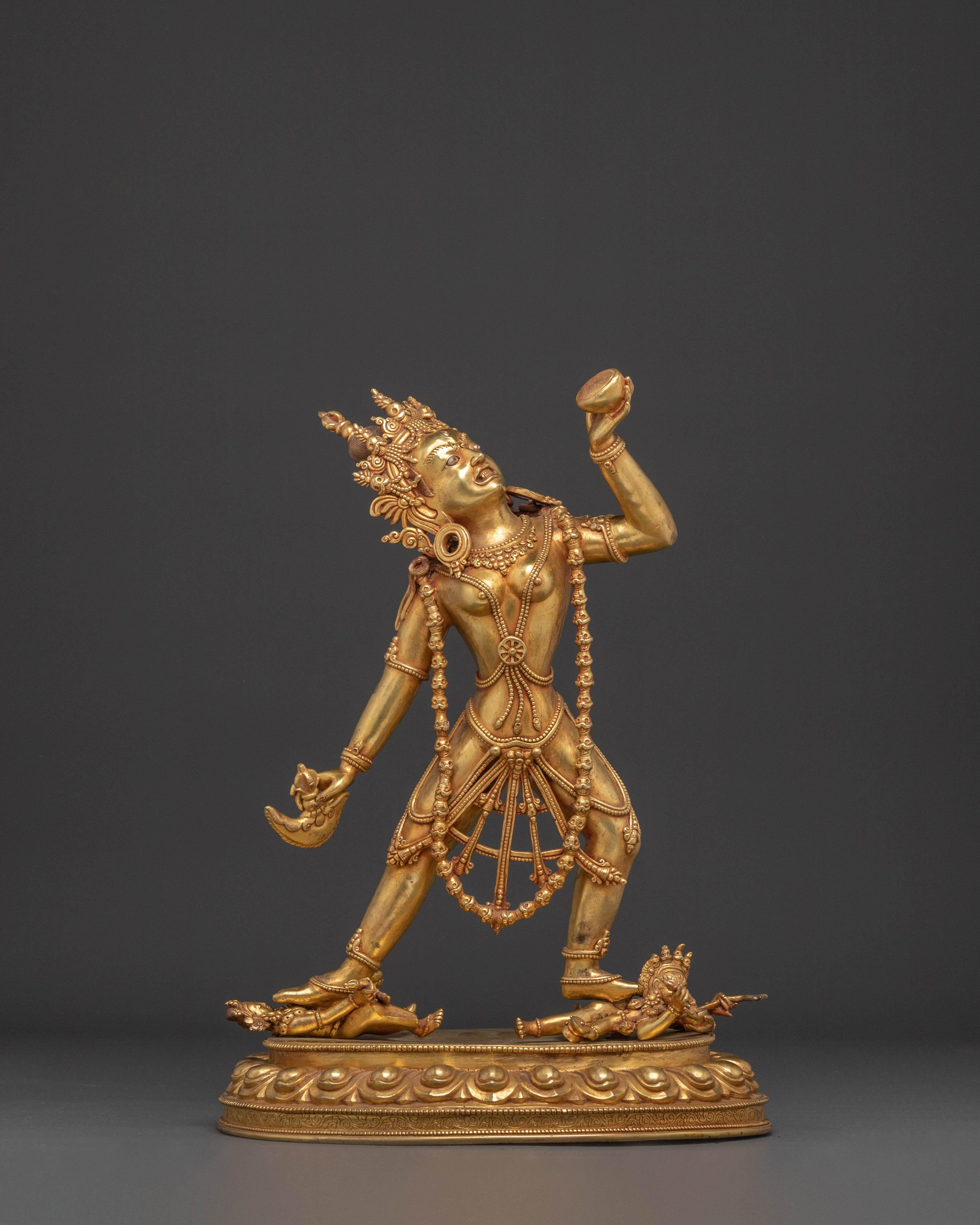 Handcrafted Vajrayogini Golden Statue | Queen of Dakini
