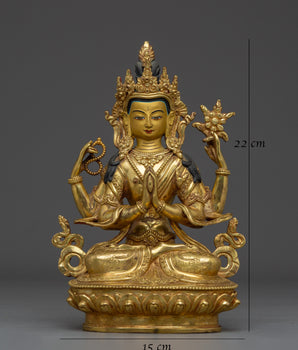 Chenrezig Meditation Statue | A Symbol of Compassion and Enlightenment