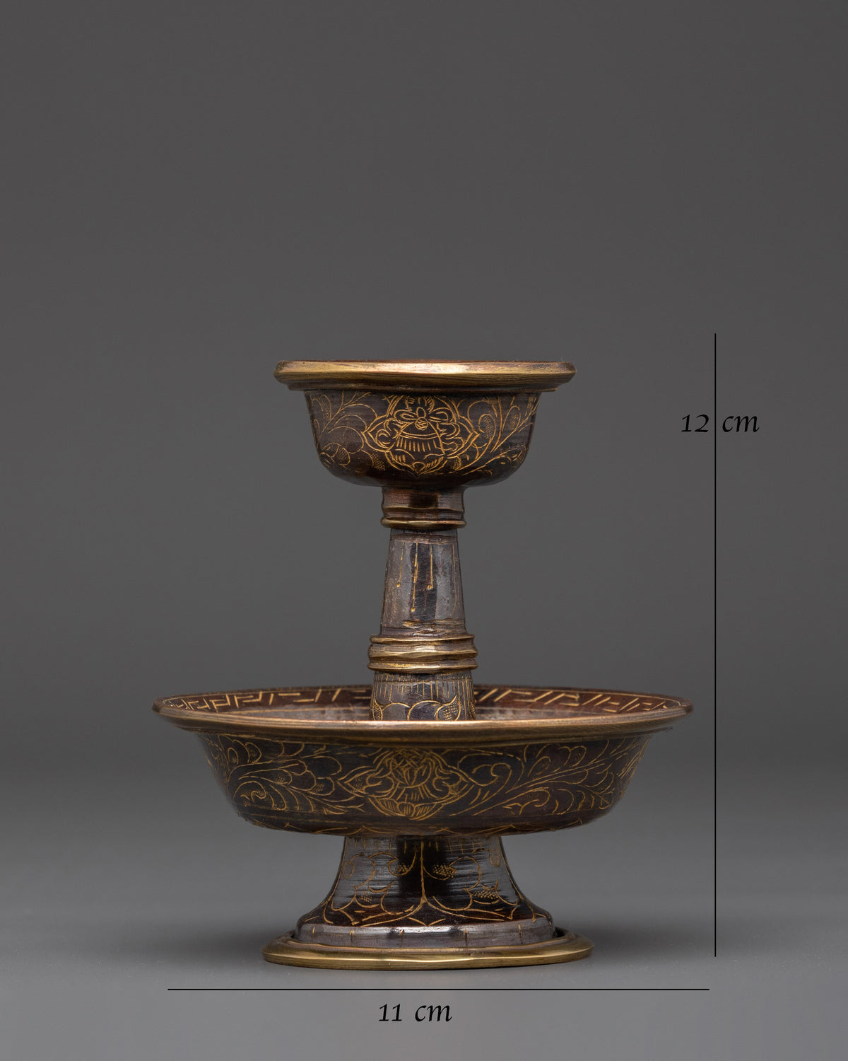 Handmade Ceremonial Sekyem Set | Tibetan Buddhist Offering Vessel