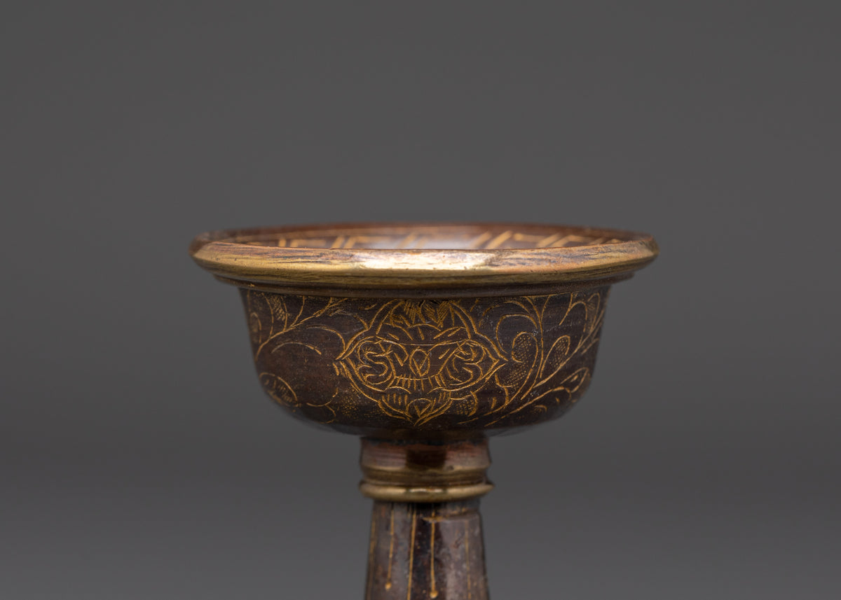 Handmade Ceremonial Sekyem Set | Tibetan Buddhist Offering Vessel