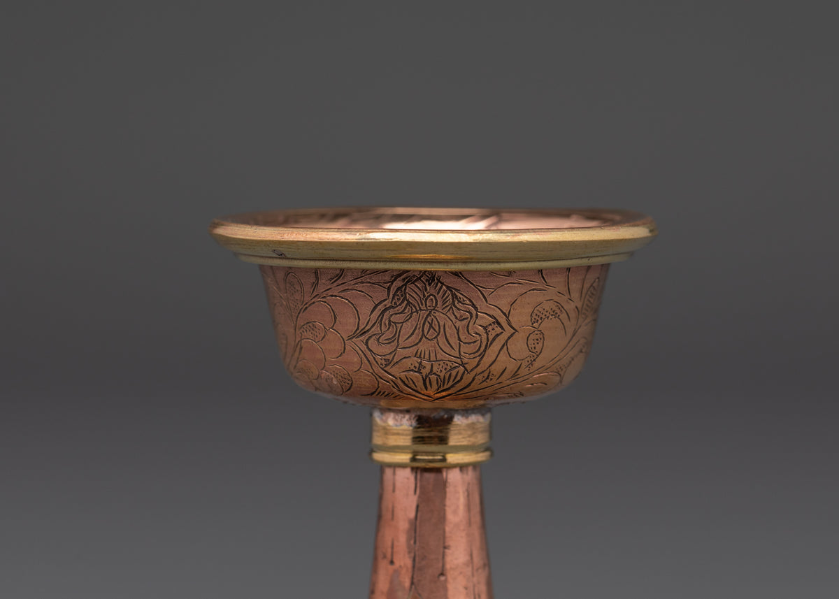 Traditional Ceremonial Serkyem Set | Tibetan Buddhist Offering Vessel