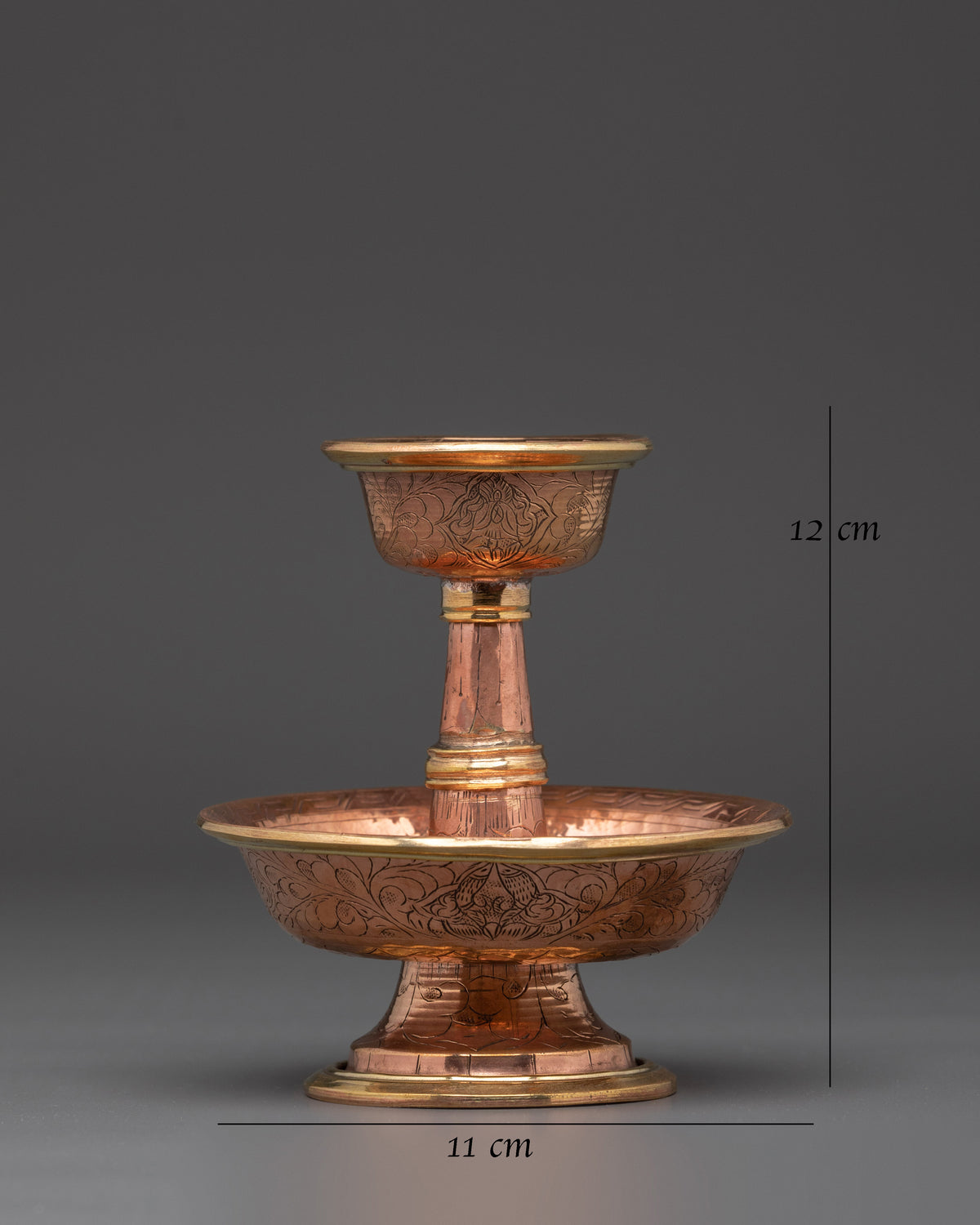 Traditional Ceremonial Serkyem Set | Tibetan Buddhist Offering Vessel