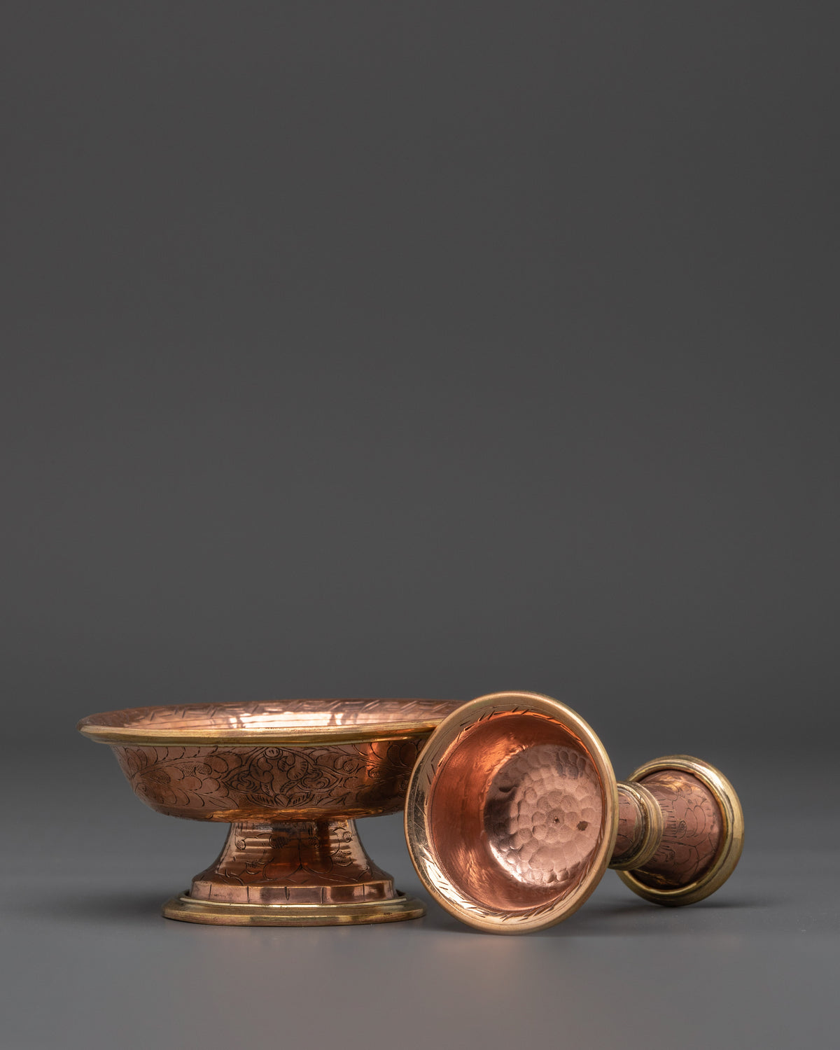 Traditional Ceremonial Serkyem Set | Tibetan Buddhist Offering Vessel