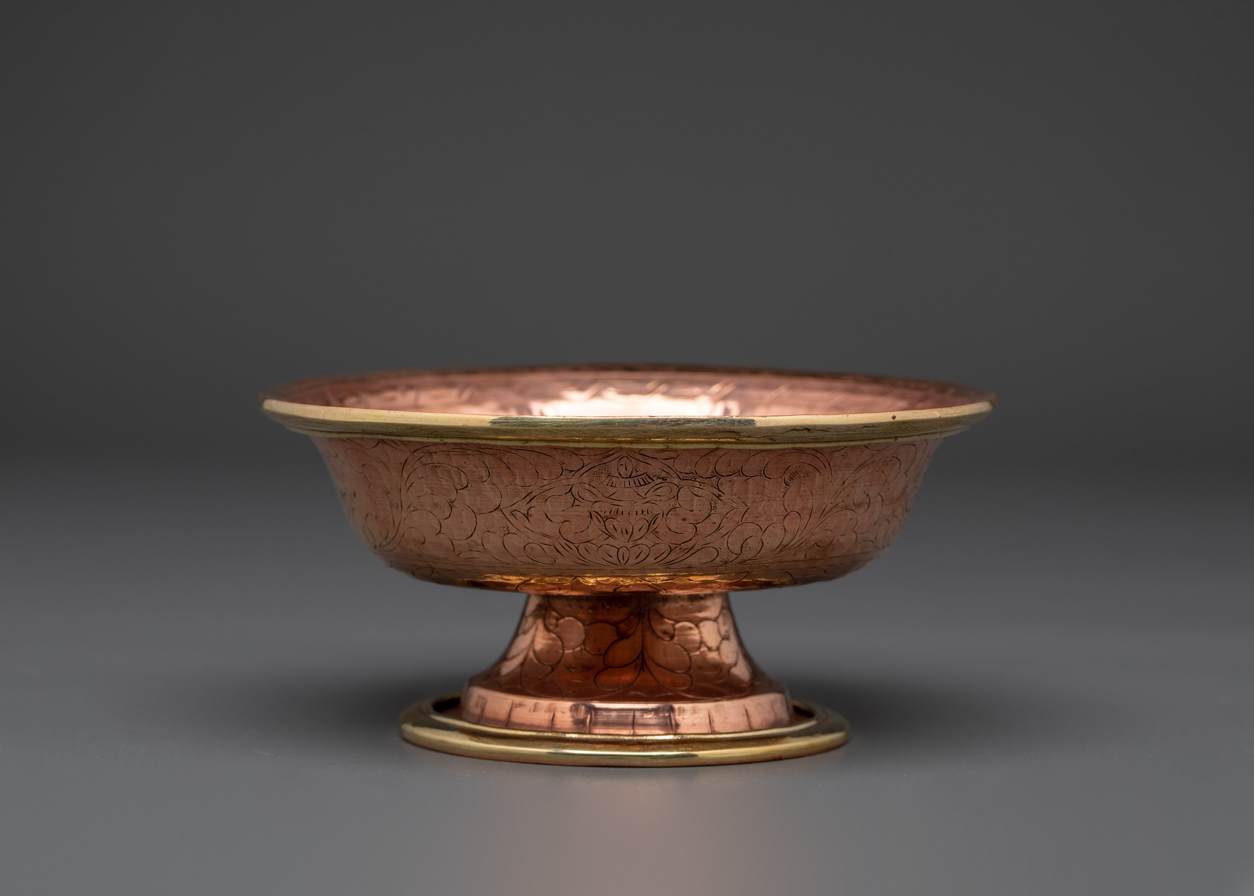 Traditional Serkyem Ritual Set | Brass and Bronze Buddhist Offering Vessel