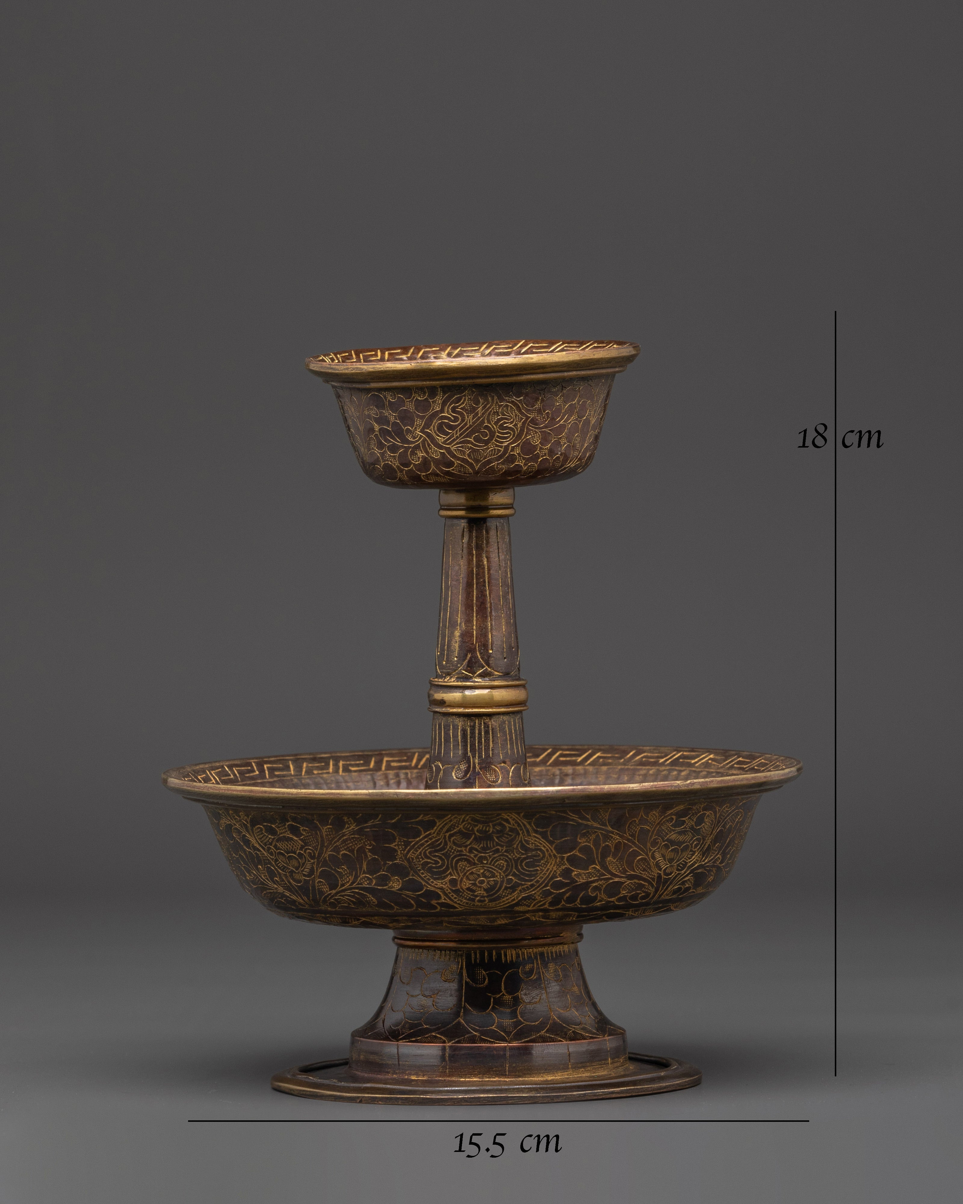 Ritual Serkyem Offering Vessel | Sacred Altar Decor