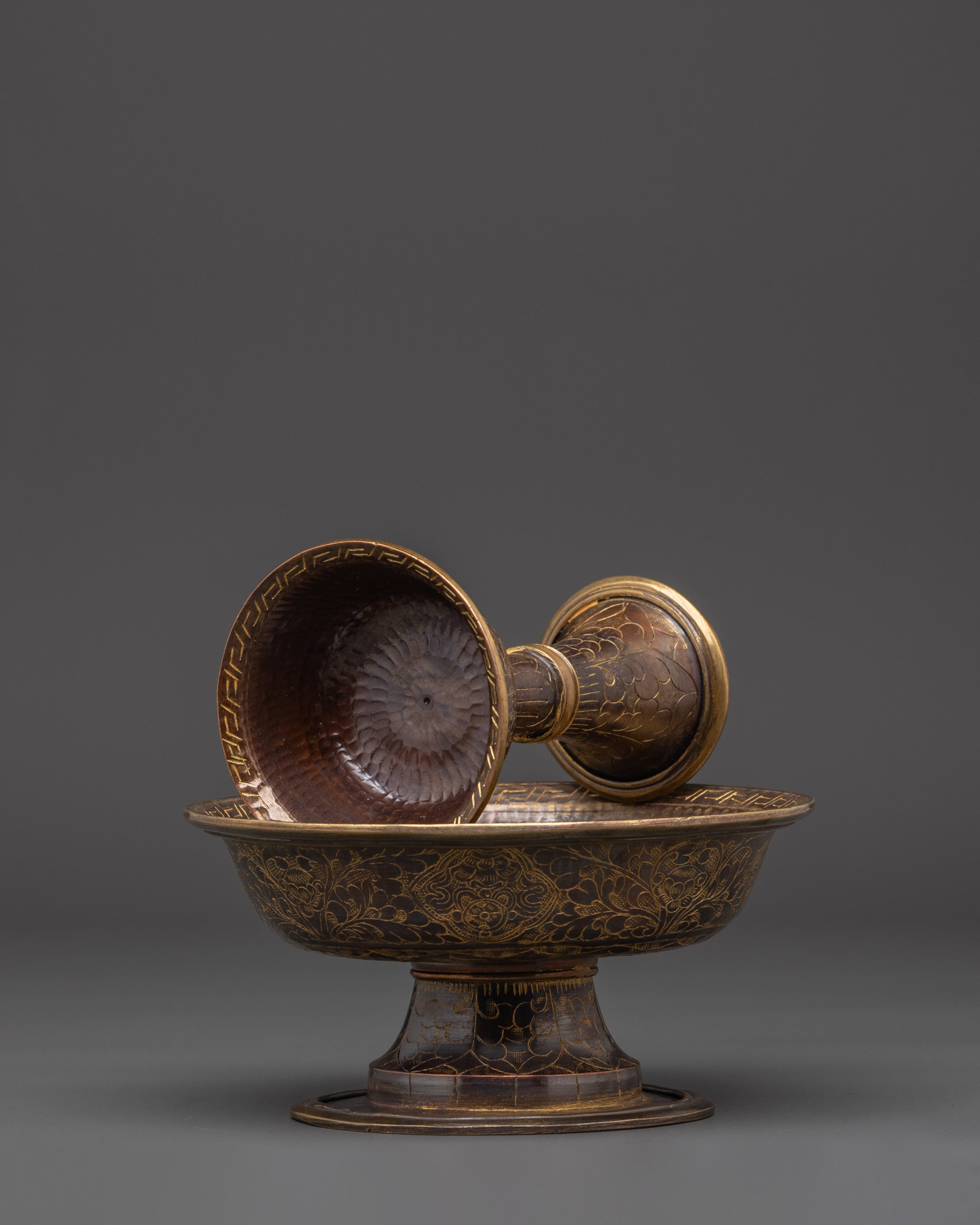 Ritual Serkyem Offering Vessel | Sacred Altar Decor