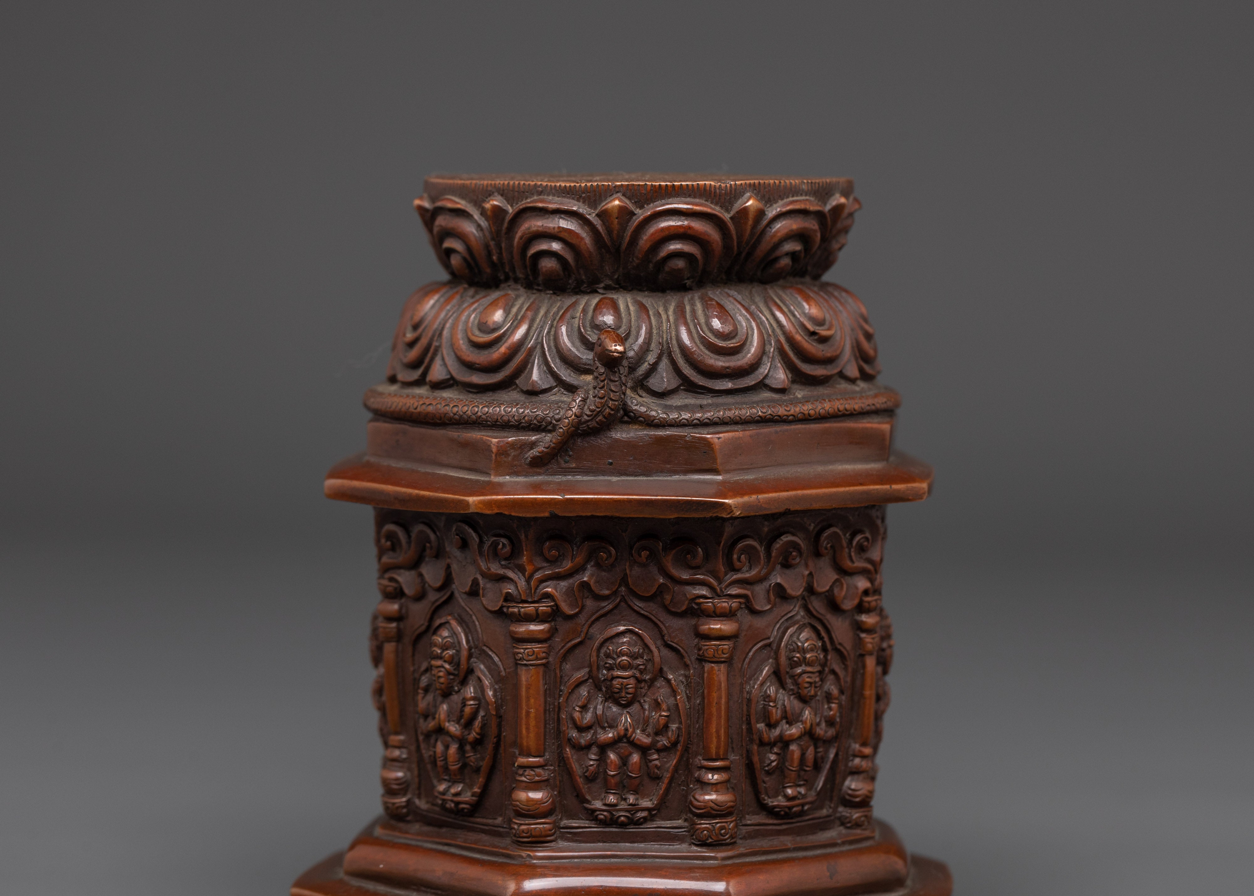 Buddhist Dharma Dhatu Sculpture | Sacred Symbol of Mindful Enlightenment
