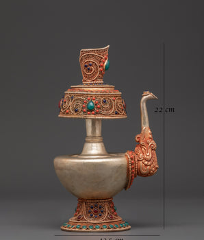 Tibetan Ritual Bhumba Vase | Buddhist Water Offering Vessel
