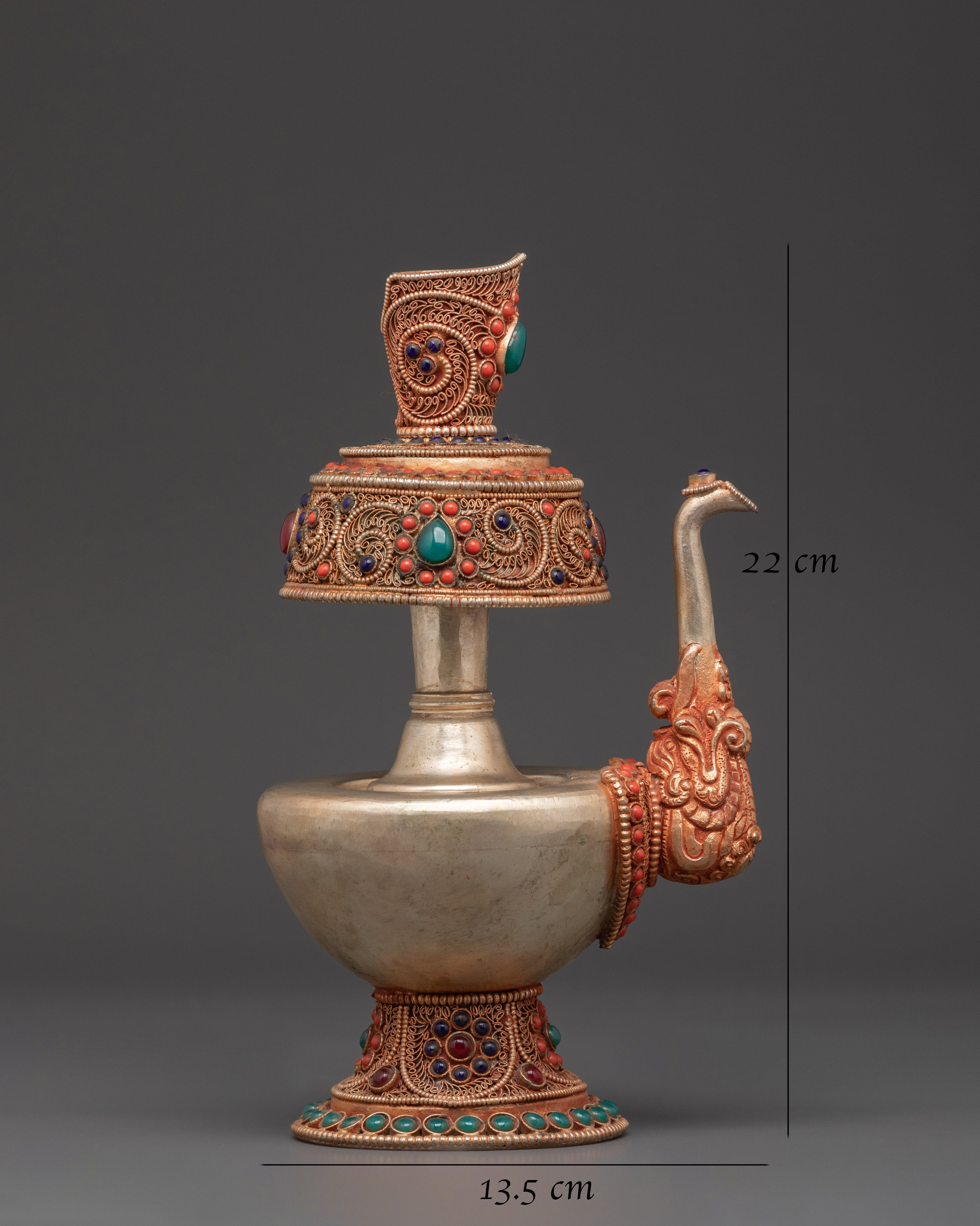 Tibetan Ritual Bhumba Vase | Buddhist Water Offering Vessel