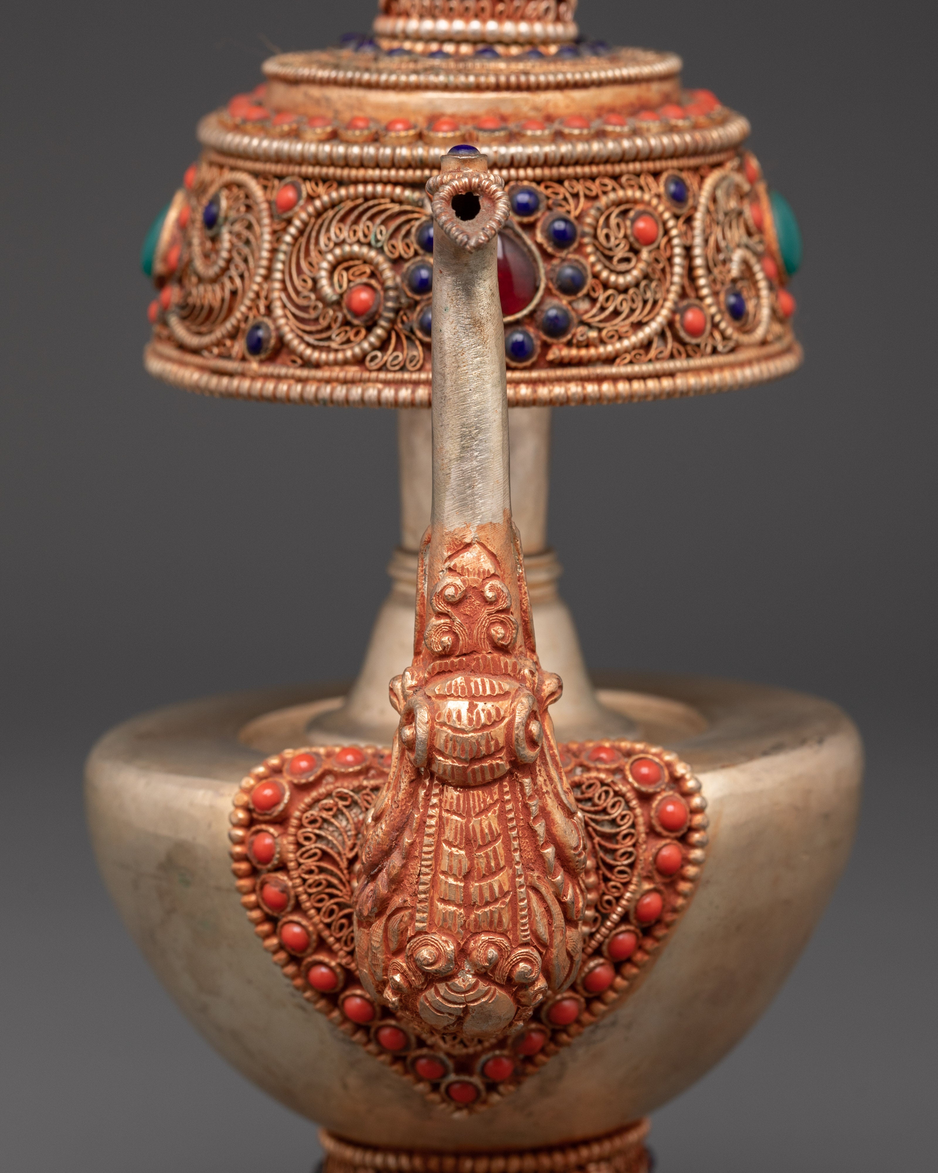 Tibetan Ritual Bhumba Vase | Buddhist Water Offering Vessel