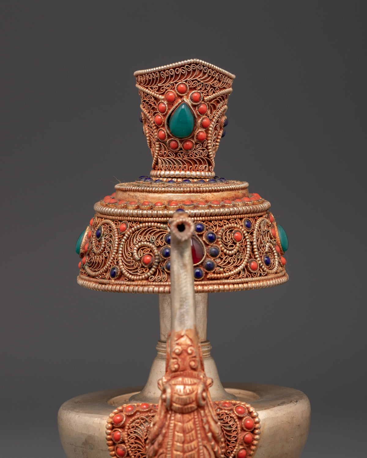 Tibetan Ritual Bhumba Vase | Buddhist Water Offering Vessel