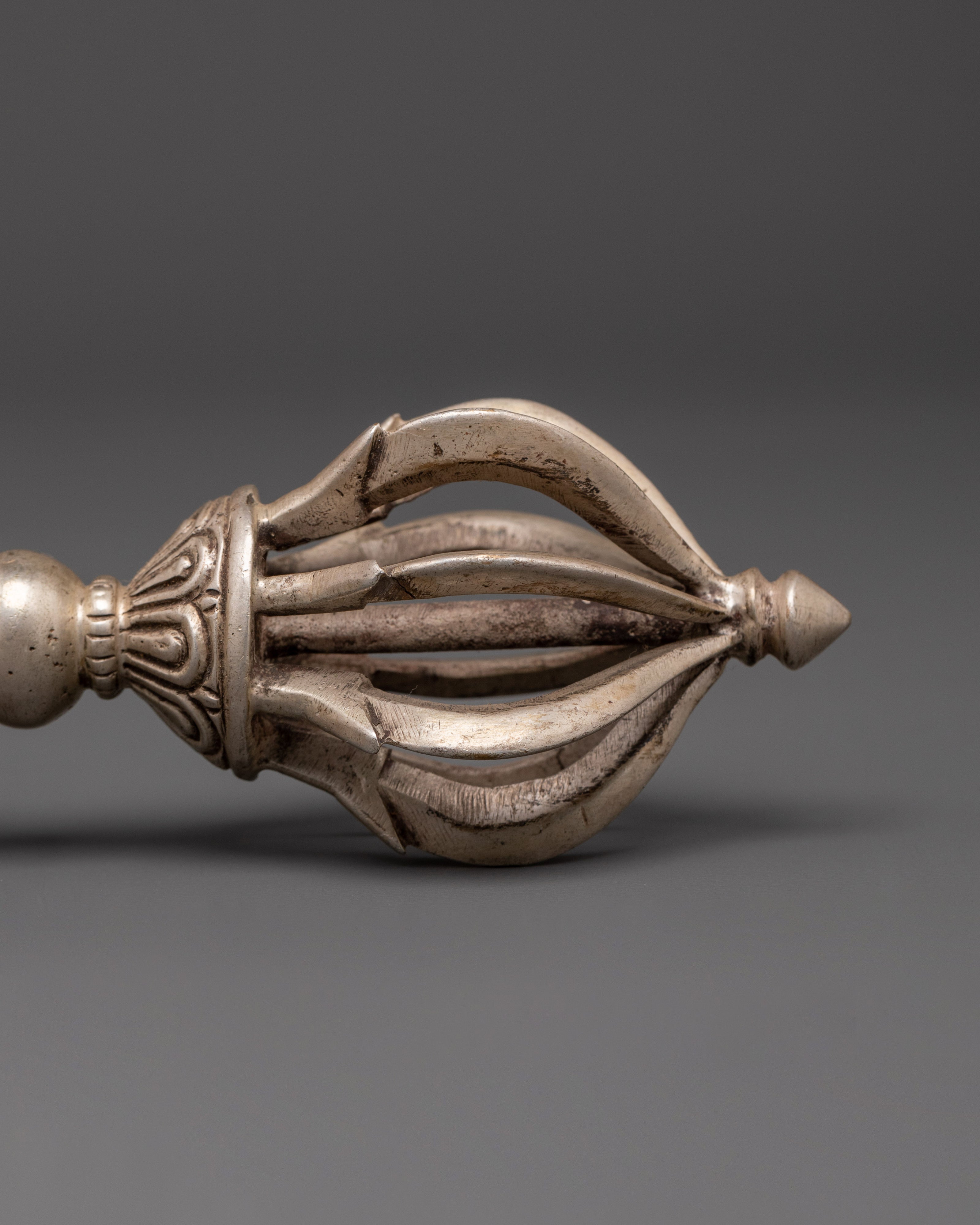 Handmade Tibetan Copper Vajra Dorje | Ritual Buddhist Symbol