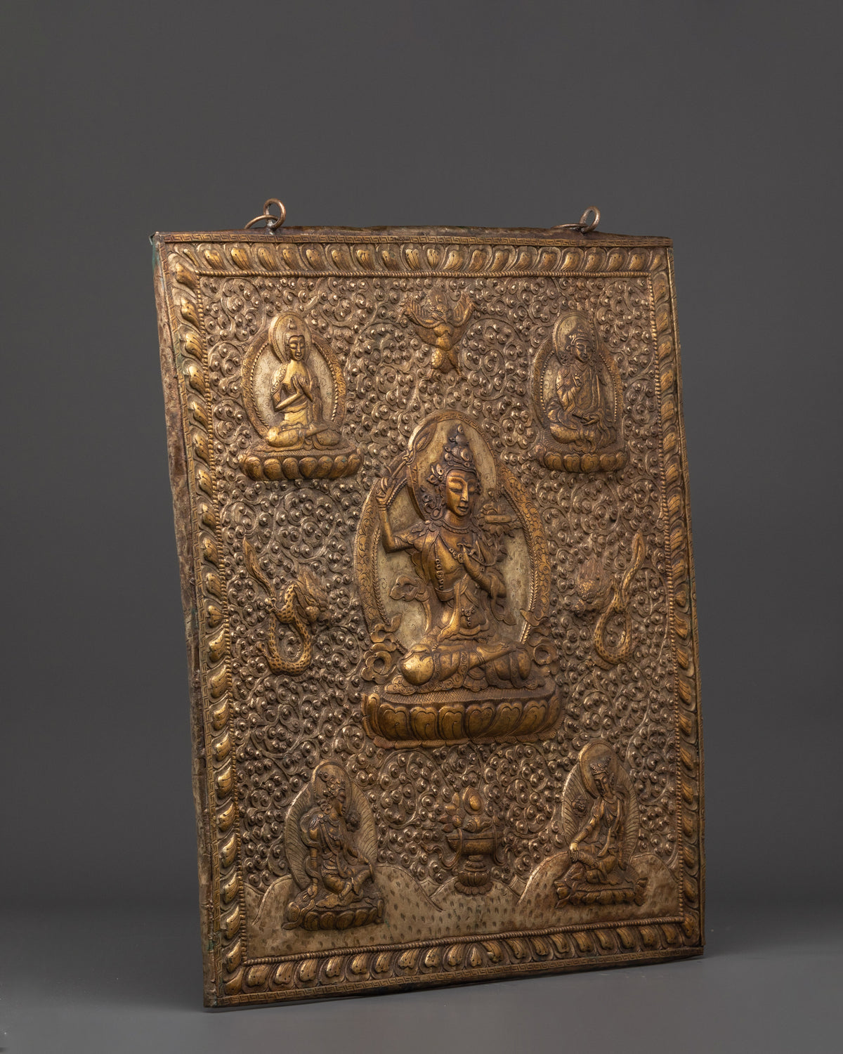 Handmade Spiritual Wall Decor |  Decor in Gold & Silver