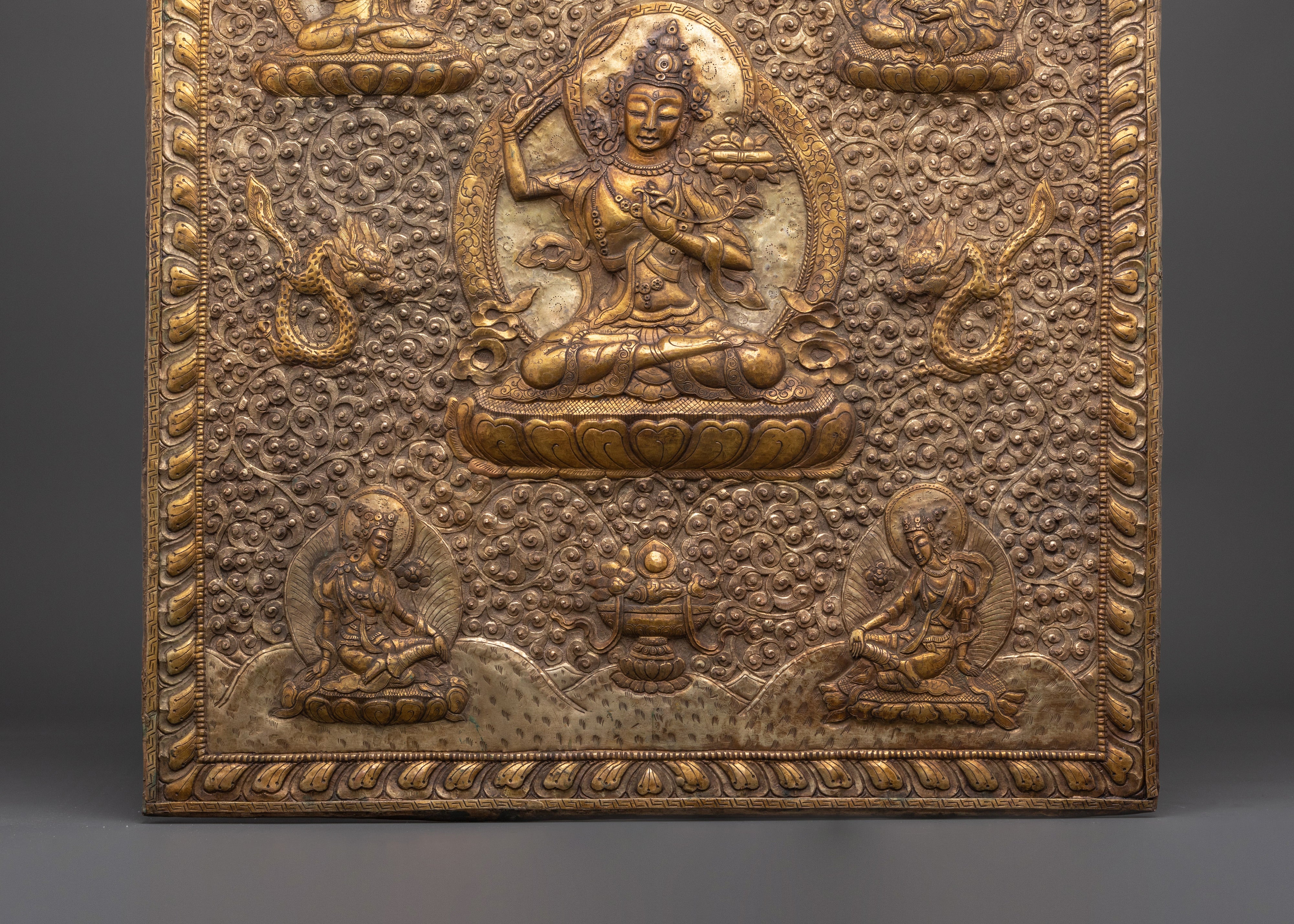 Handmade Spiritual Wall Decor |  Decor in Gold & Silver