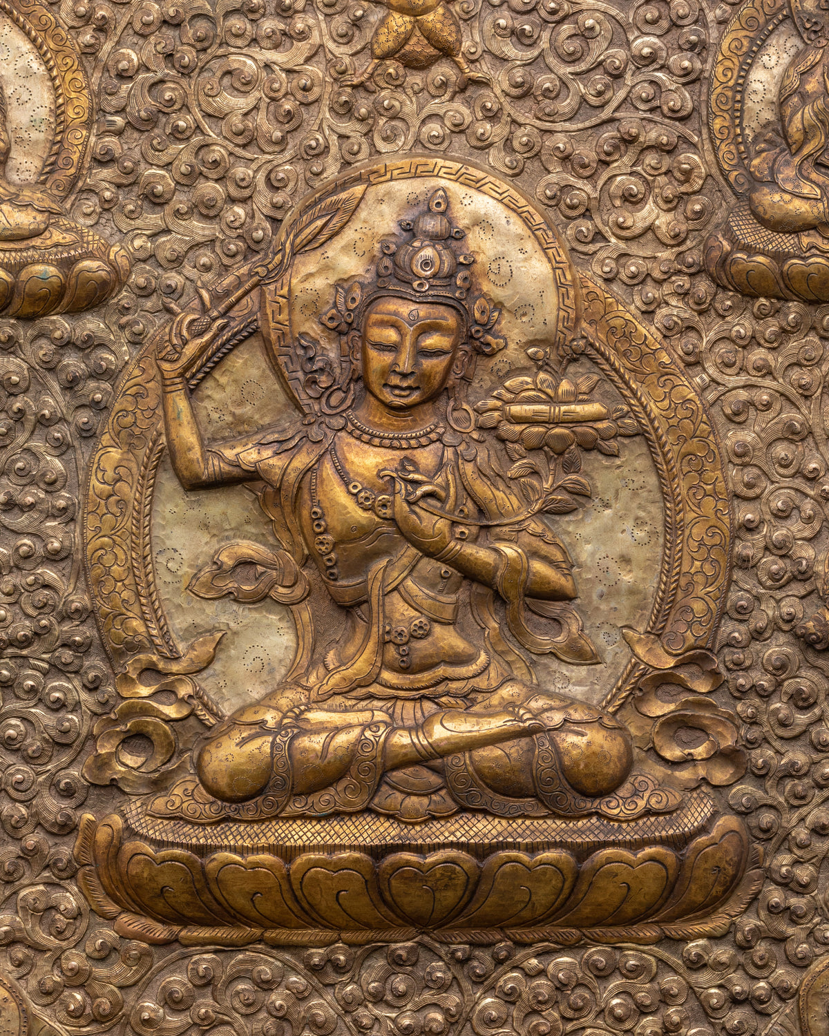 Handmade Spiritual Wall Decor |  Decor in Gold & Silver