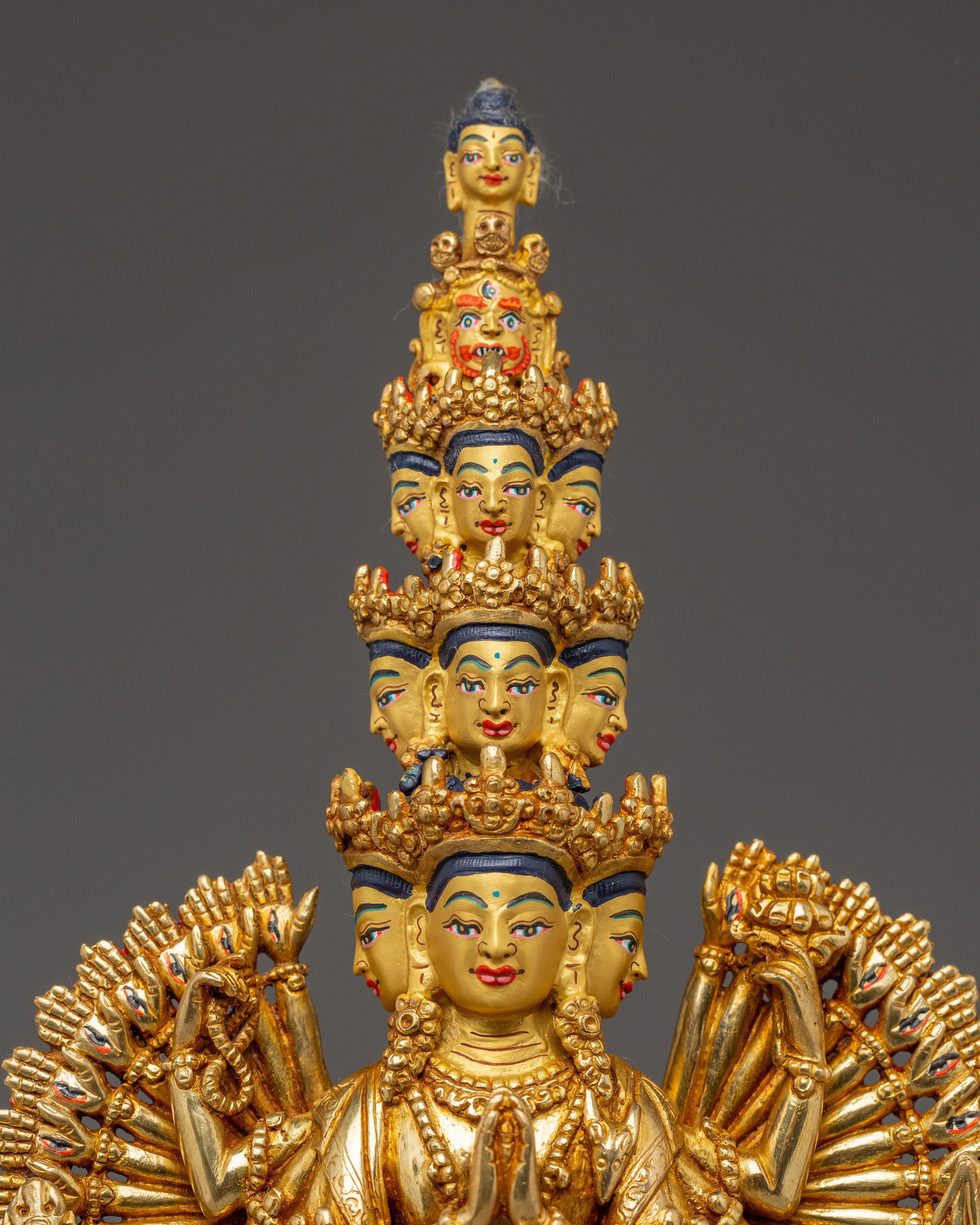 Thousand Armed Chenrezig Statue | Spiritual Buddhist Art