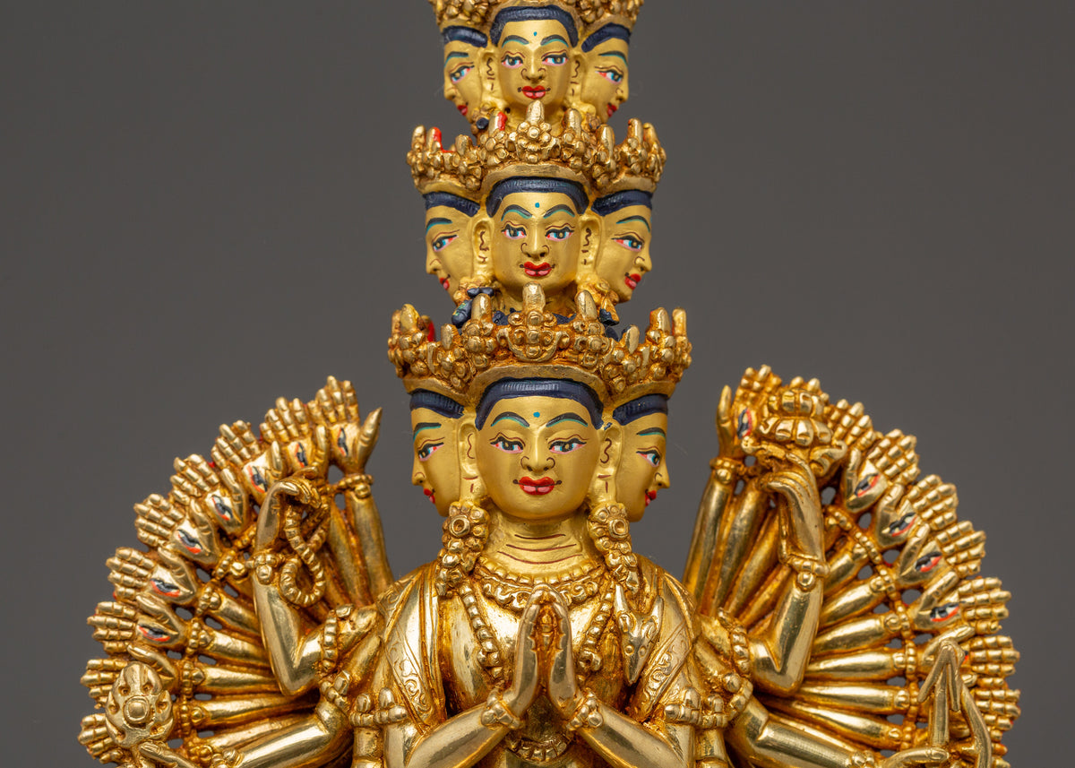Thousand Armed Chenrezig Statue | Spiritual Buddhist Art