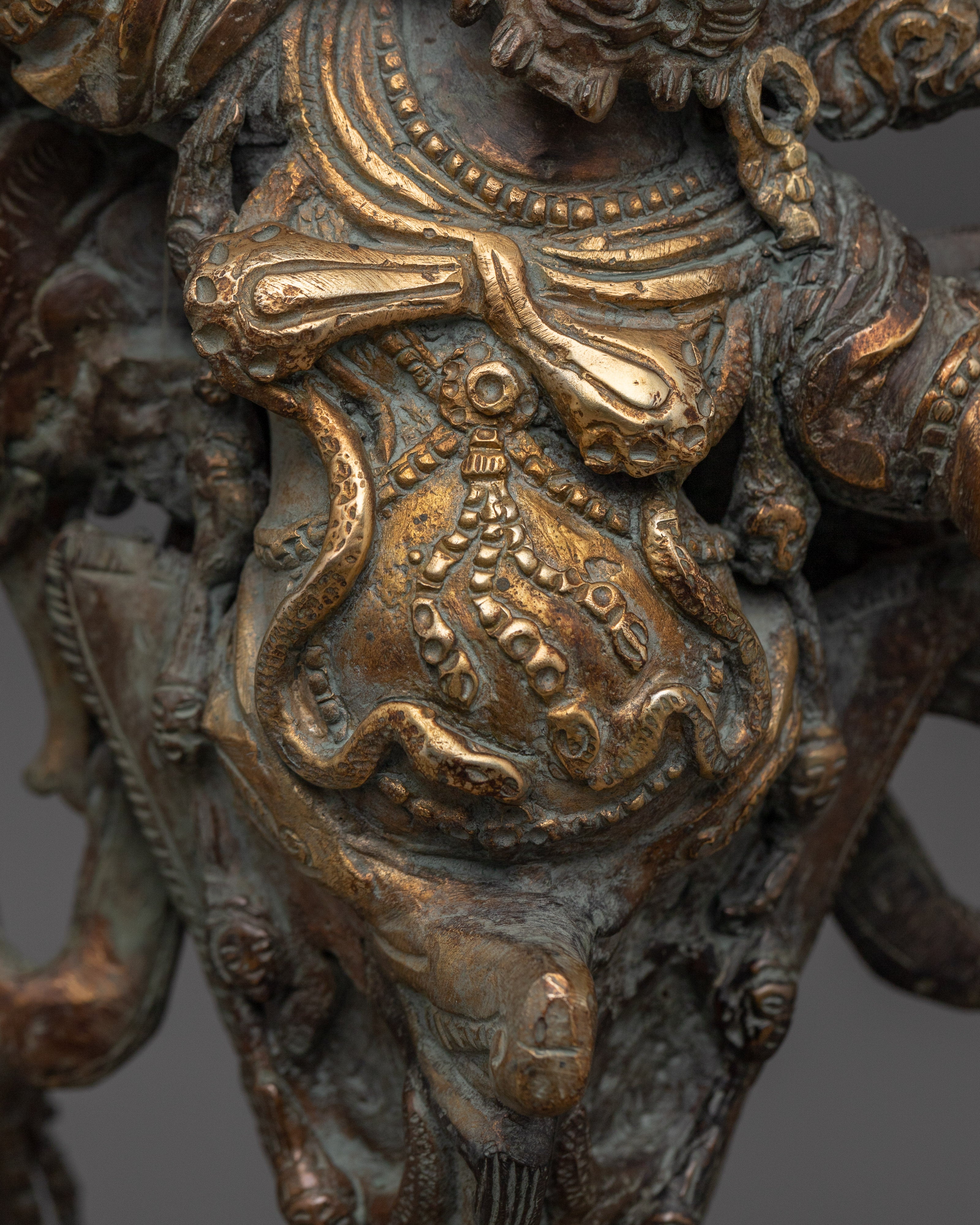 Guru Dragpo with Phurba Statue |  Sacred Statue for Protection & Spiritual Power