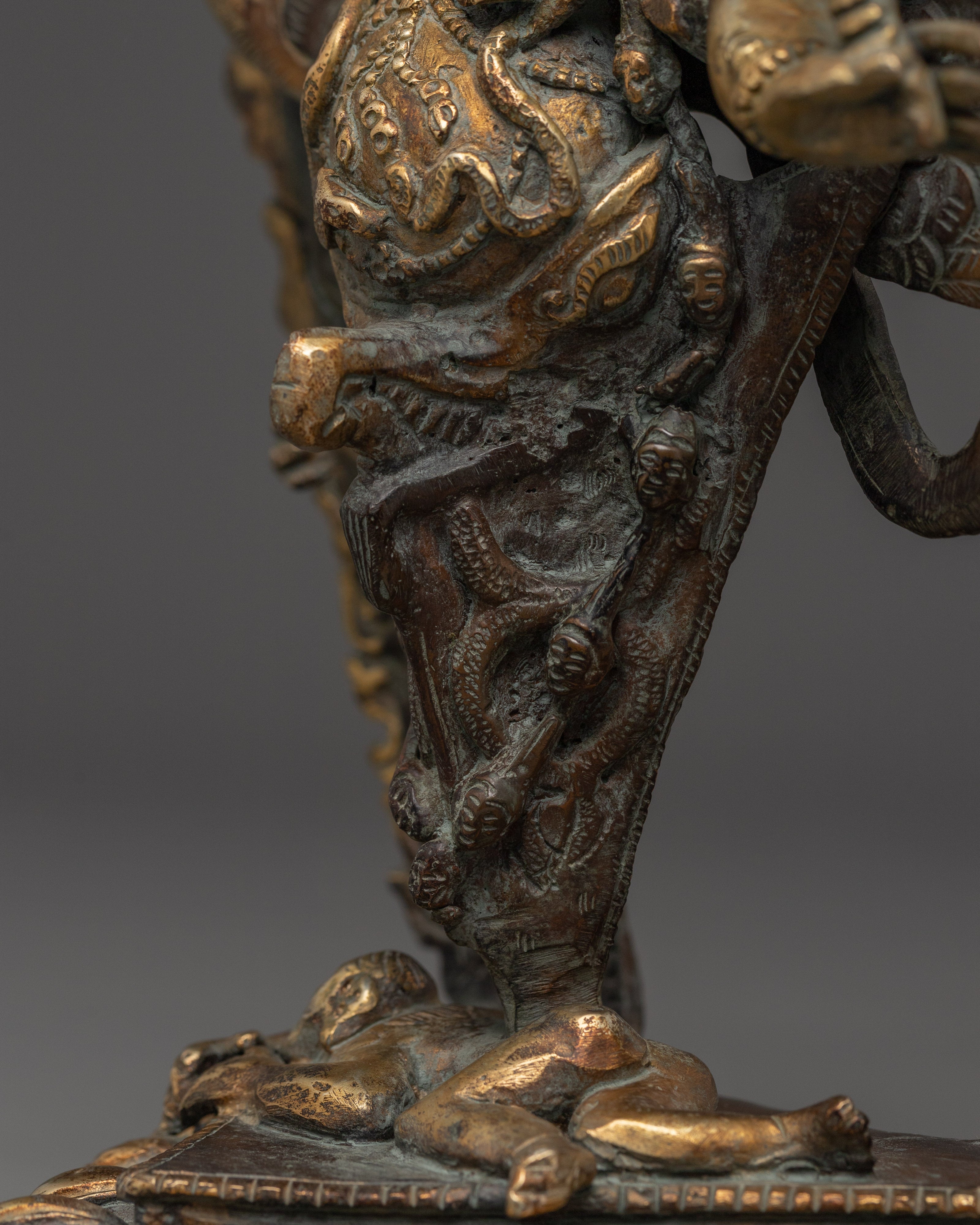 Guru Dragpo with Phurba Statue |  Sacred Statue for Protection & Spiritual Power