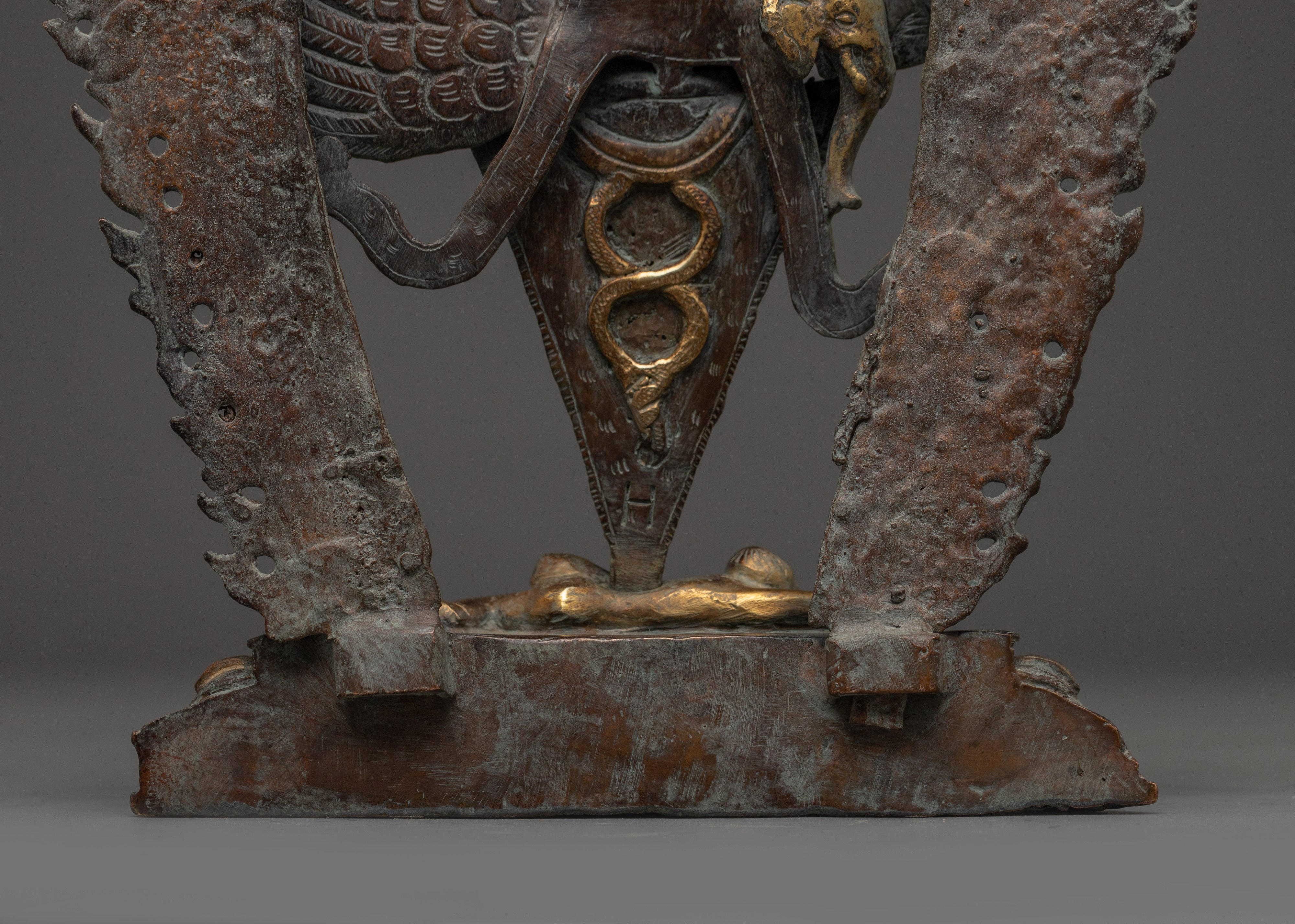 Guru Dragpo with Phurba Statue |  Sacred Statue for Protection & Spiritual Power