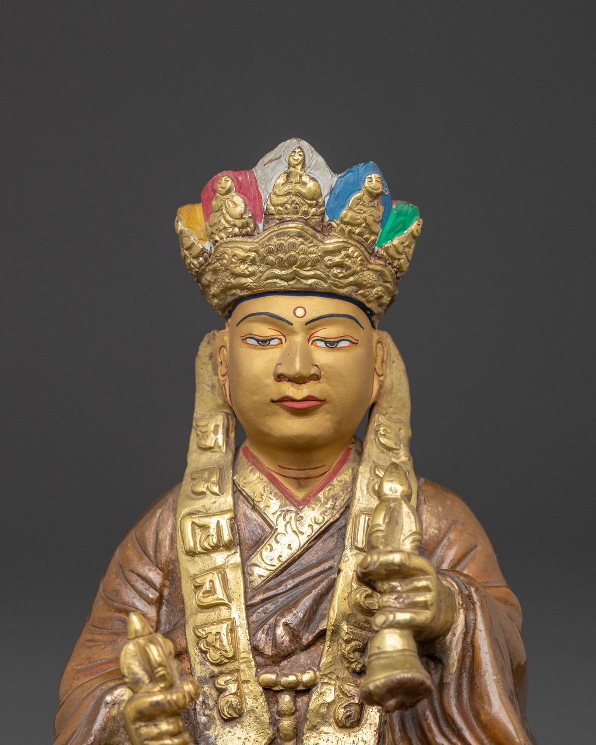 Handcrafted Karmapa Statue | Himalayan Spiritual Altar Decor